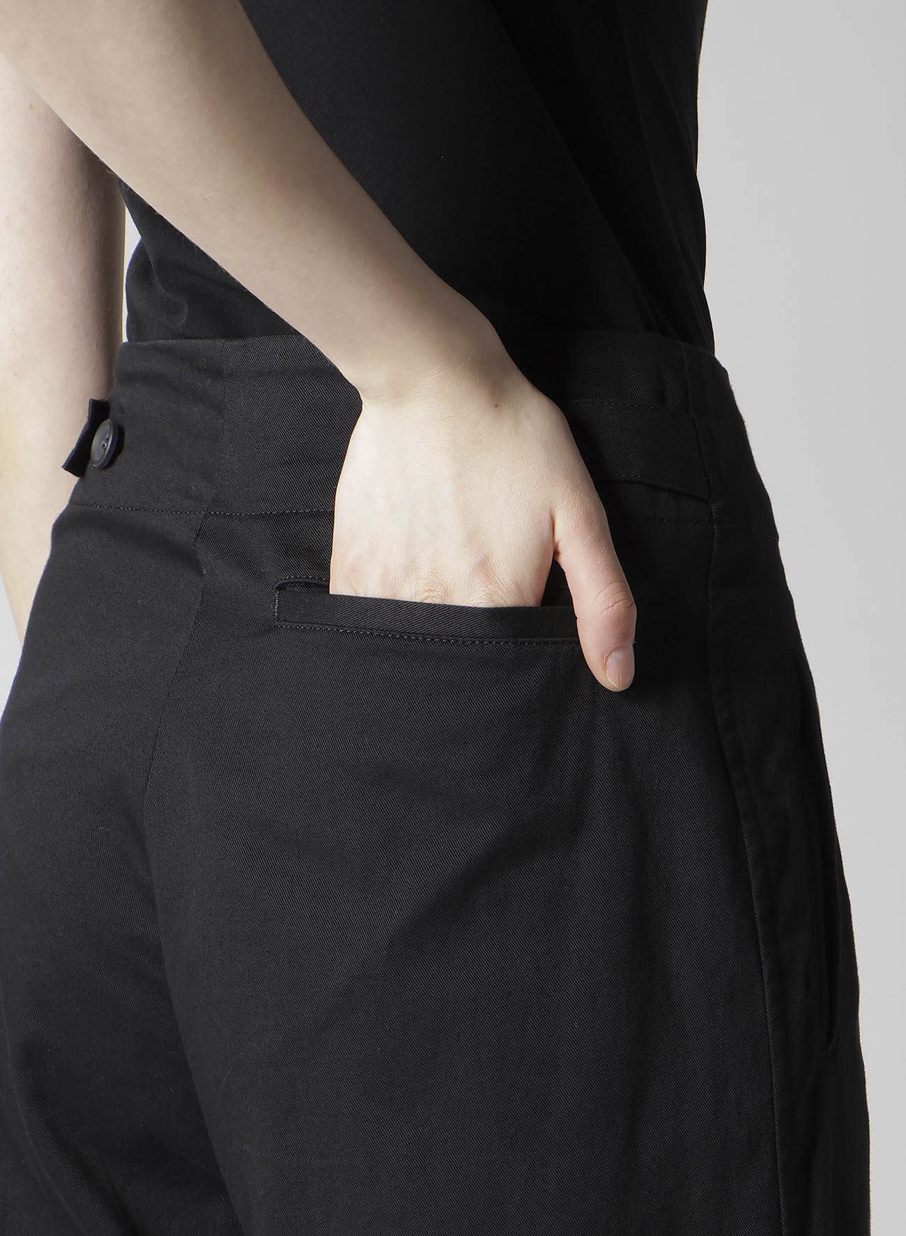 TWILL S VENT WIDE PANTS