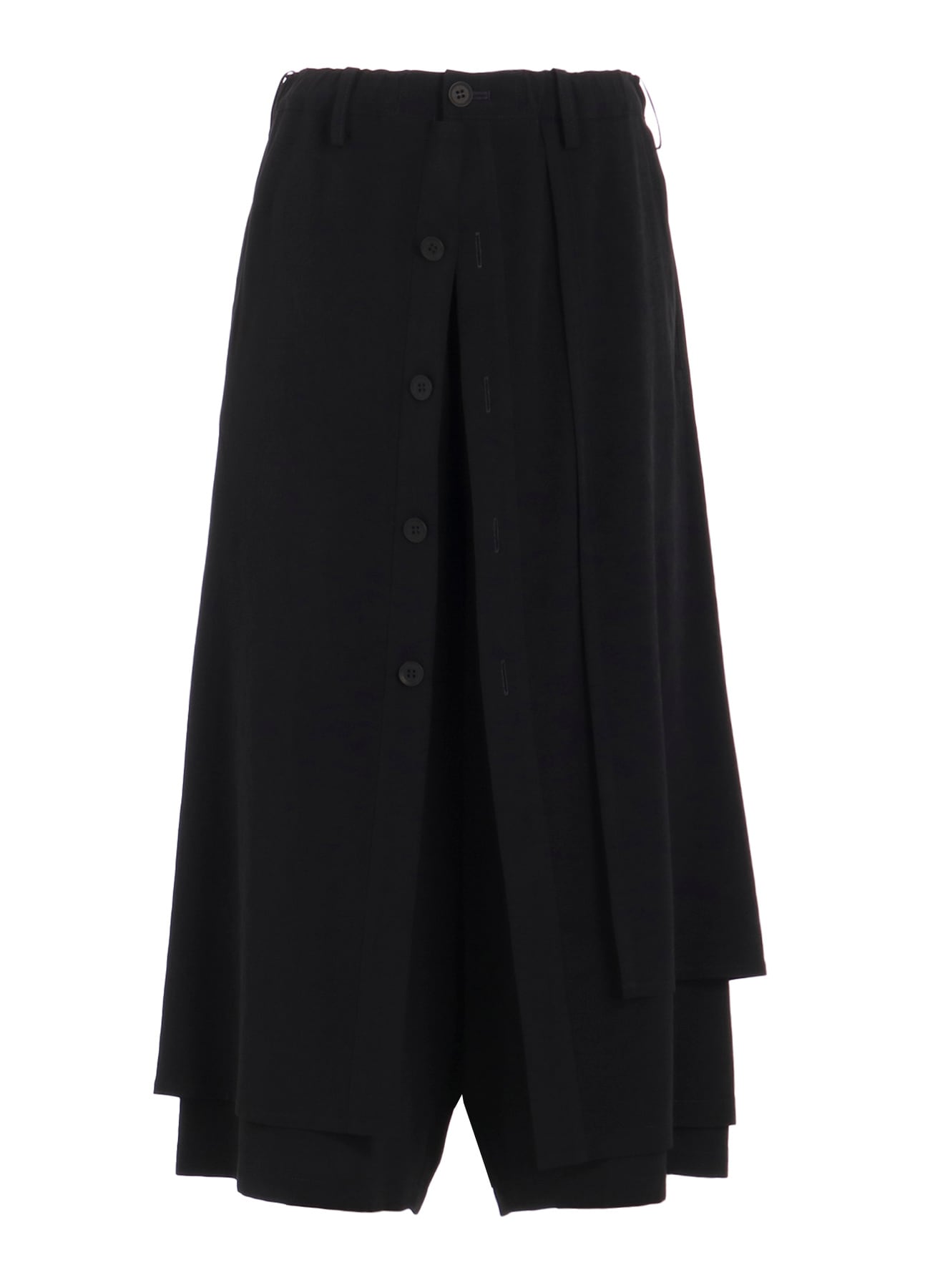 TA/PE CREPE DE CHINE F BUTTON WRAP PANTS
