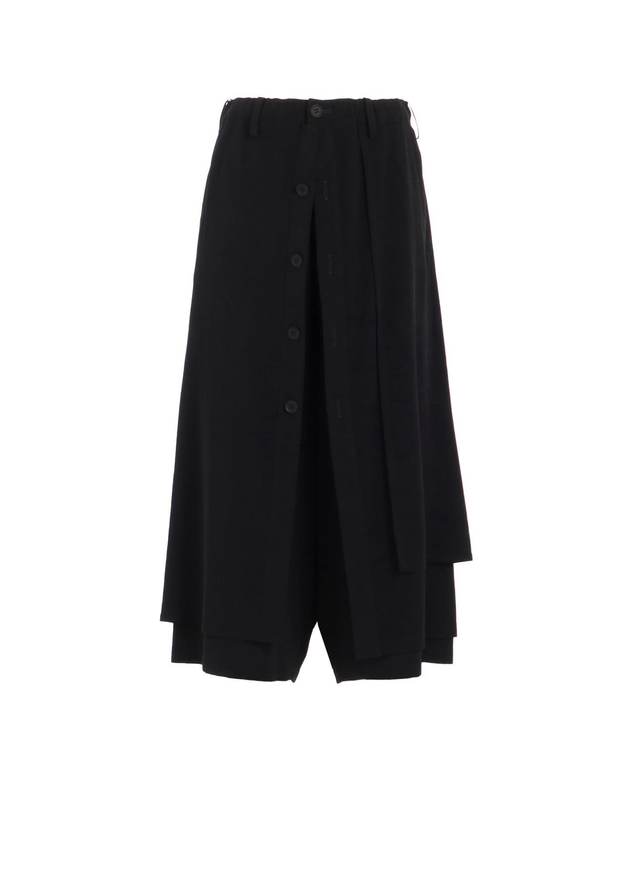 TA/PE CREPE DE CHINE F BUTTON WRAP PANTS