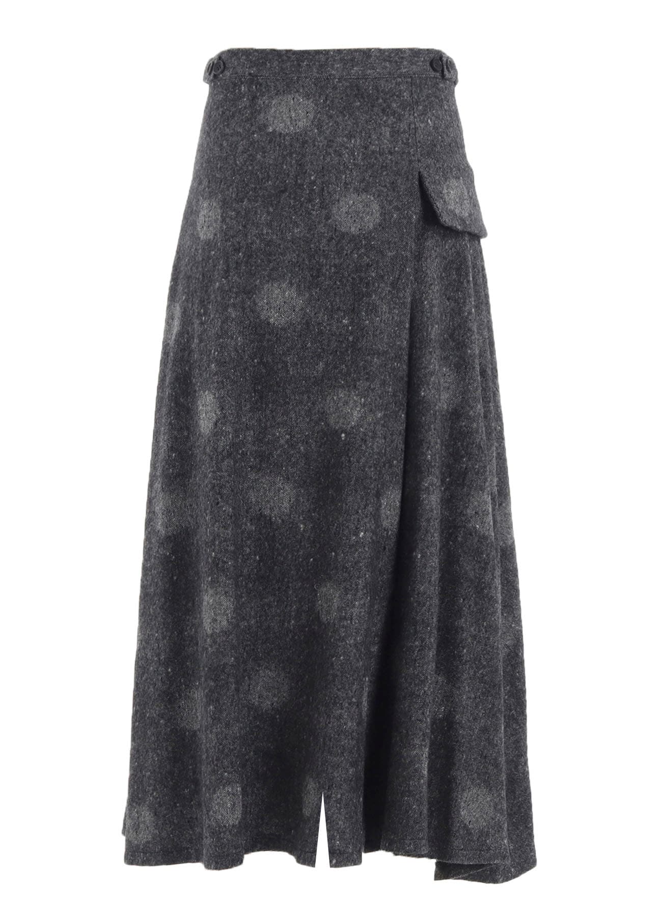 ＜H＞WOOL MOHAIR FLARE PANTS/パンツ　即完売 WOOL SHADOW DOT FLARE PANTS(XS Gray): Yohji Yamamoto｜THE