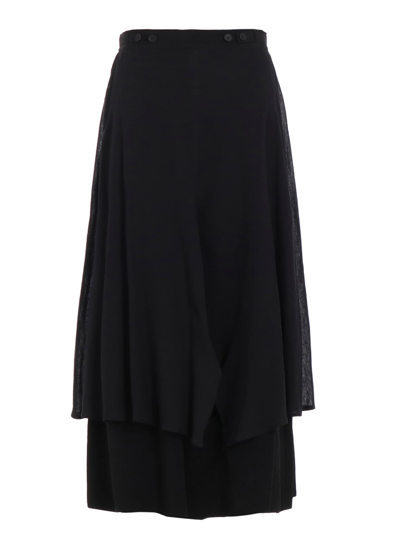 TA/PE CREPE DE CHINE 2 LAYERED FLARE PANTS