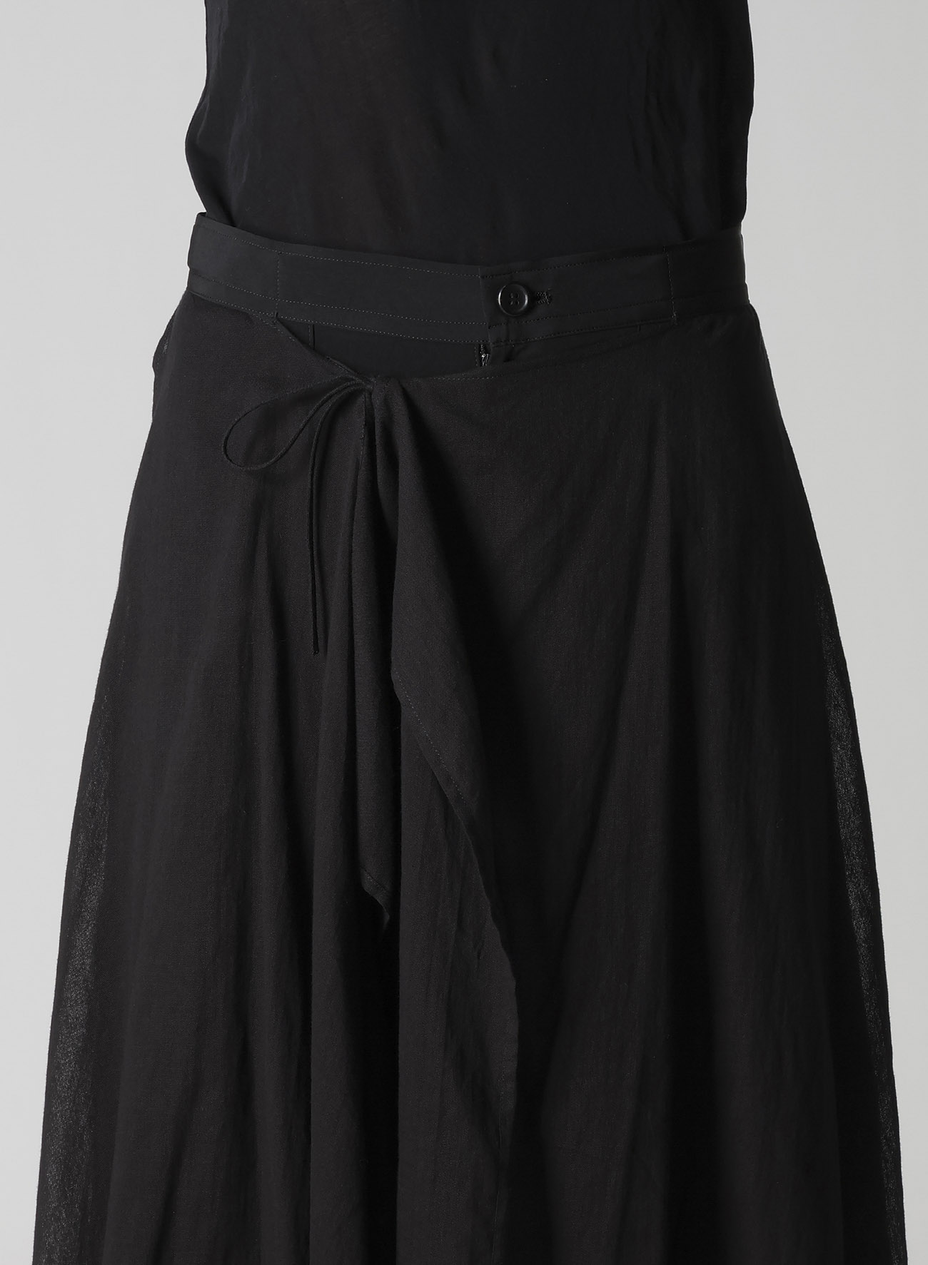 TA/PE CREPE DE CHINE 2 LAYERED FLARE PANTS
