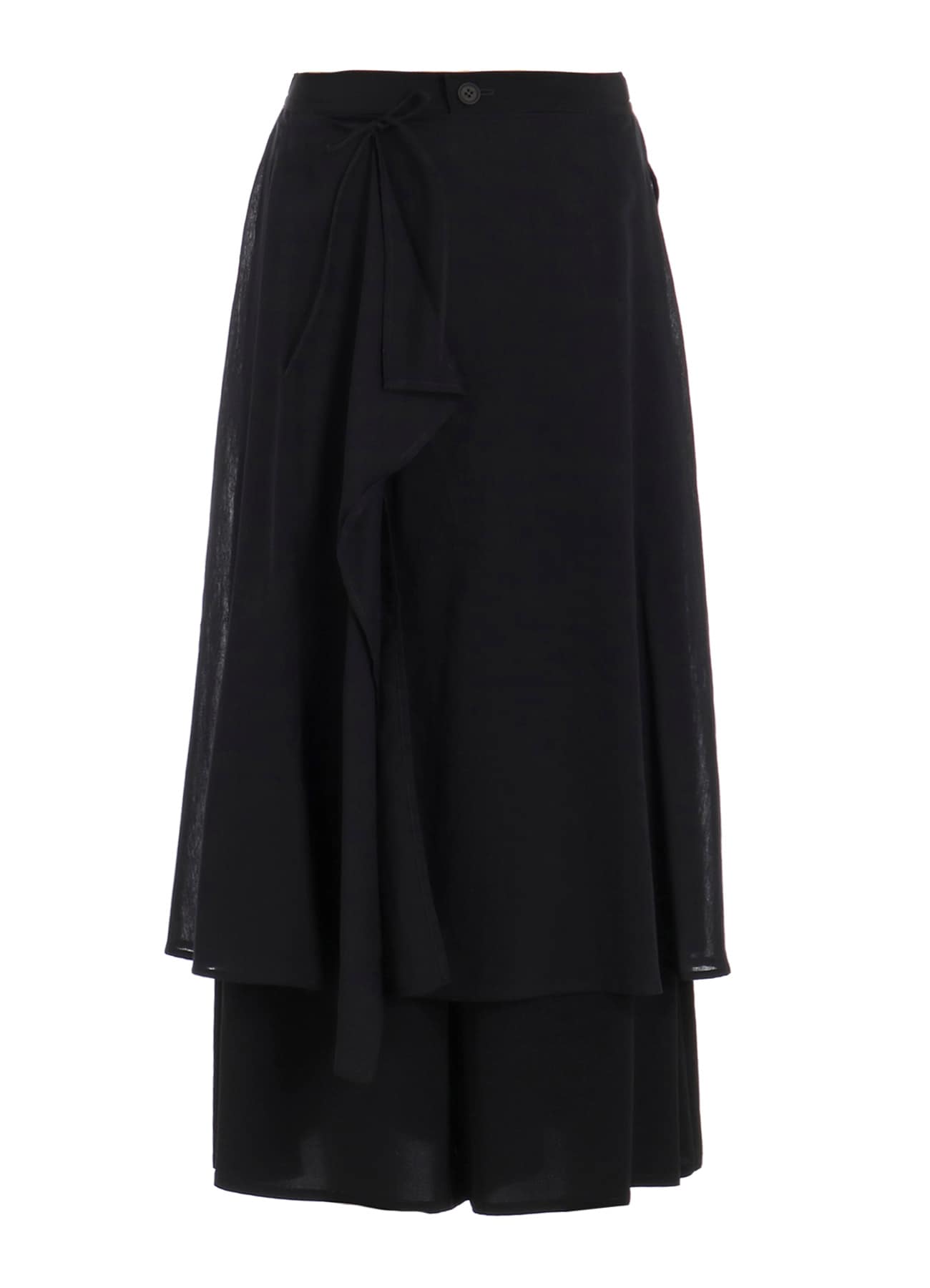 TA/PE CREPE DE CHINE 2 LAYERED FLARE PANTS