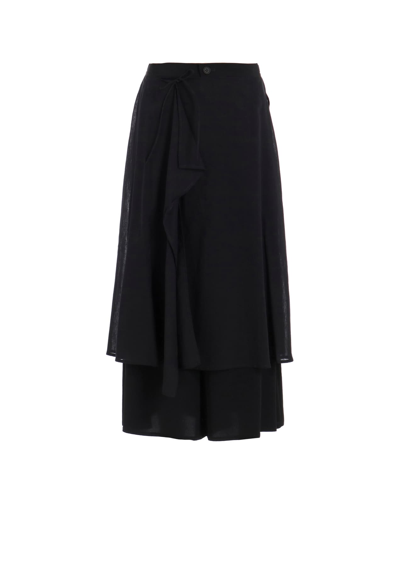 TA/PE CREPE DE CHINE 2 LAYERED FLARE PANTS