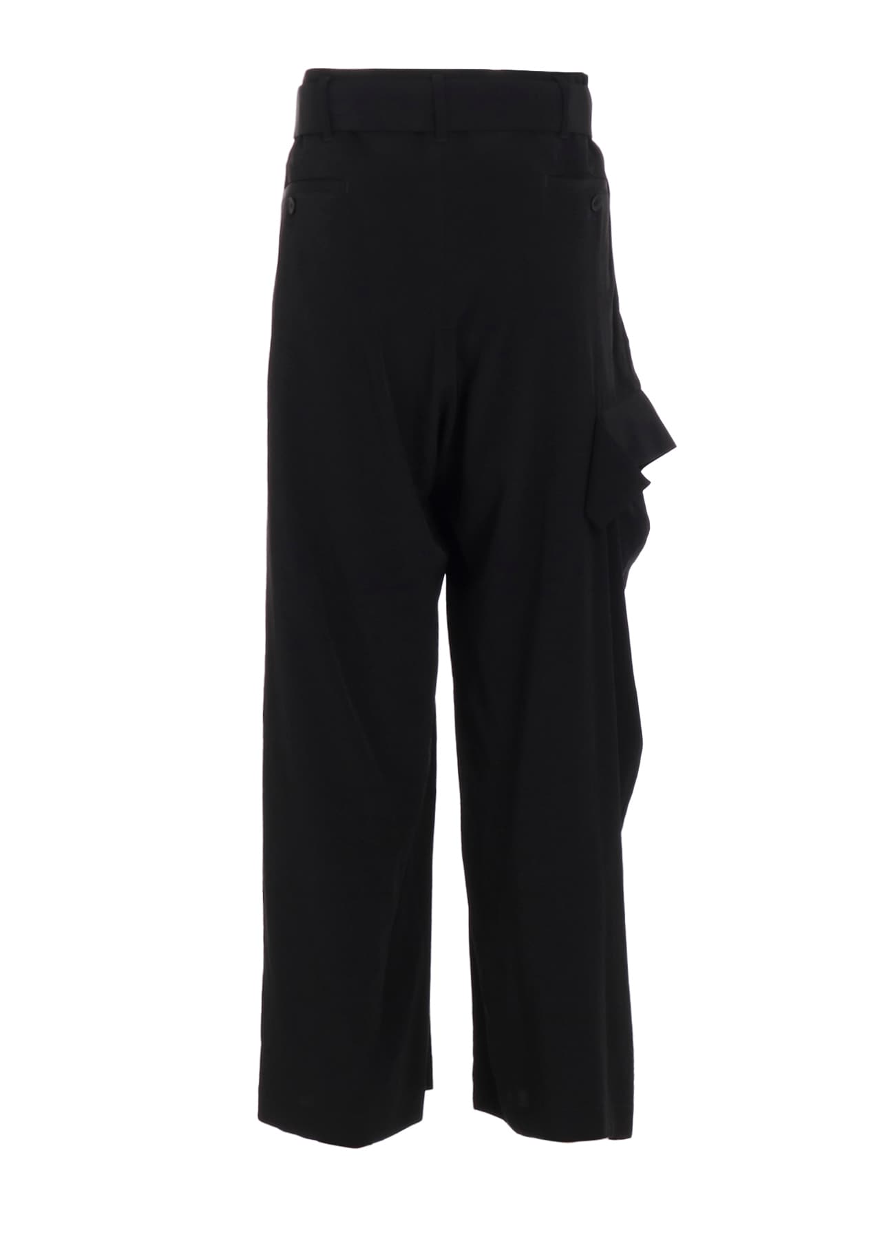 TA/PE CREPE DE CHINE R DRAPED WIDE PANTS