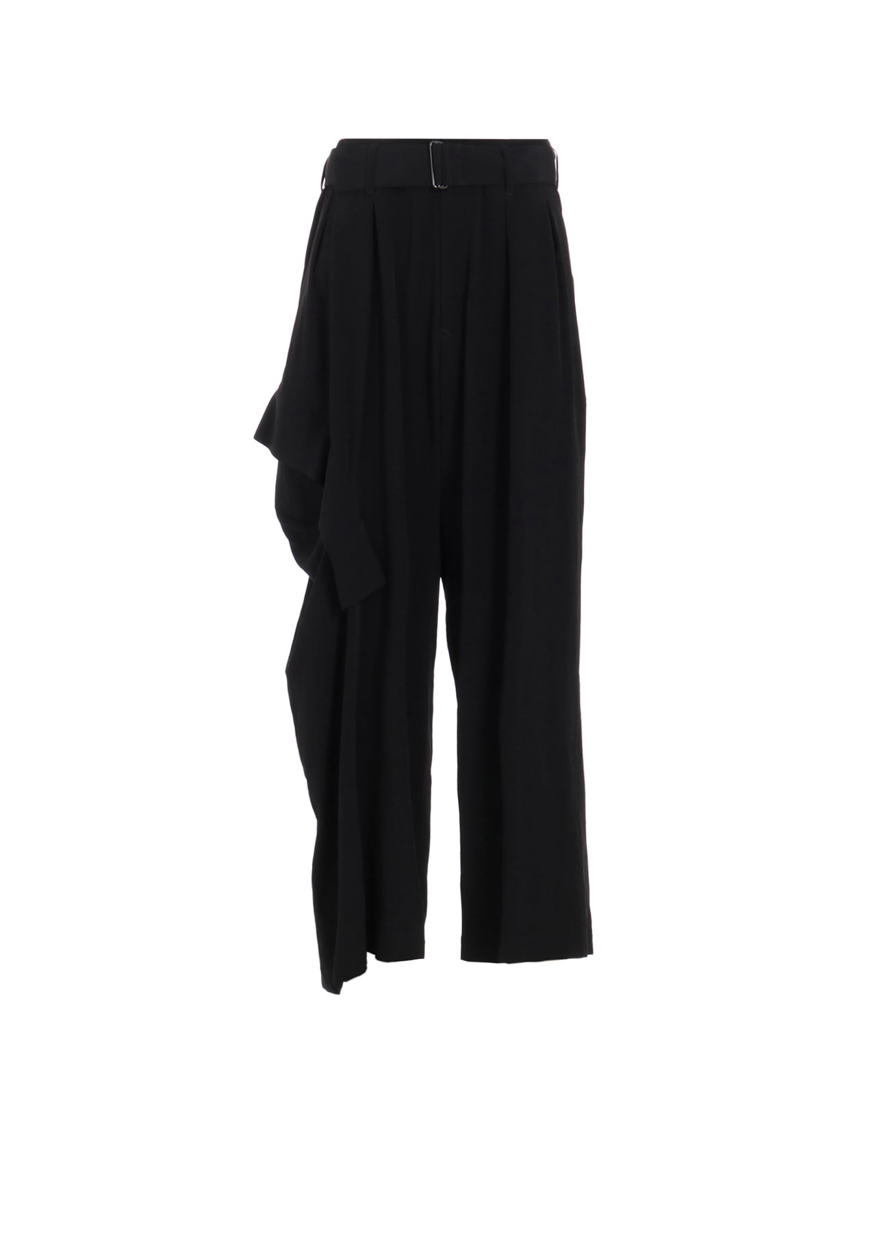 TA/PE CREPE DE CHINE R DRAPED WIDE PANTS