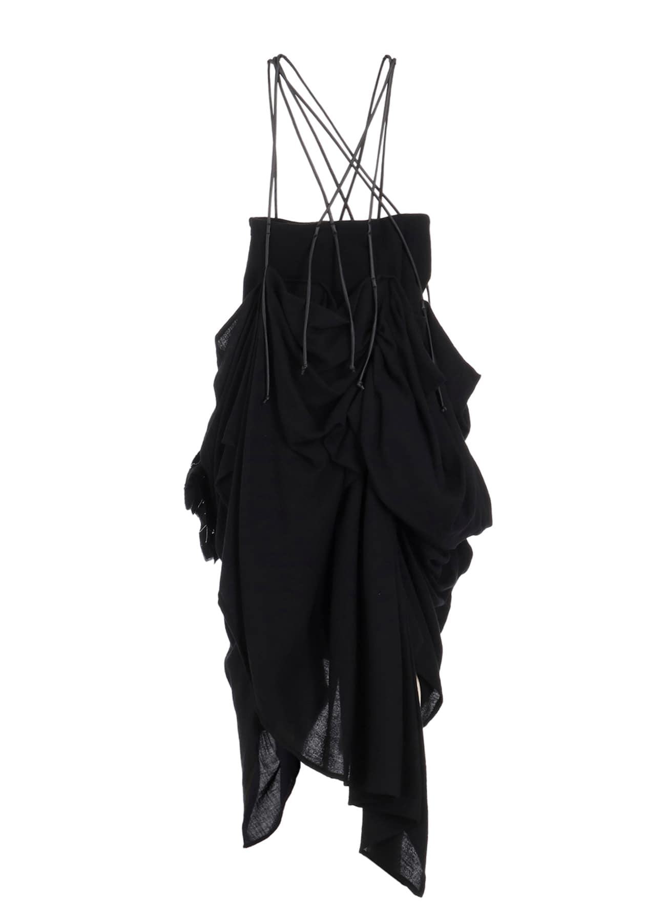 FLANNEL BOX D GATHERED SUSPENDER SKIRT