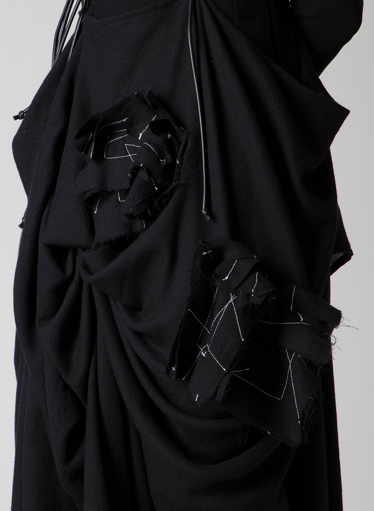 FLANNEL BOX D GATHERED SUSPENDER SKIRT