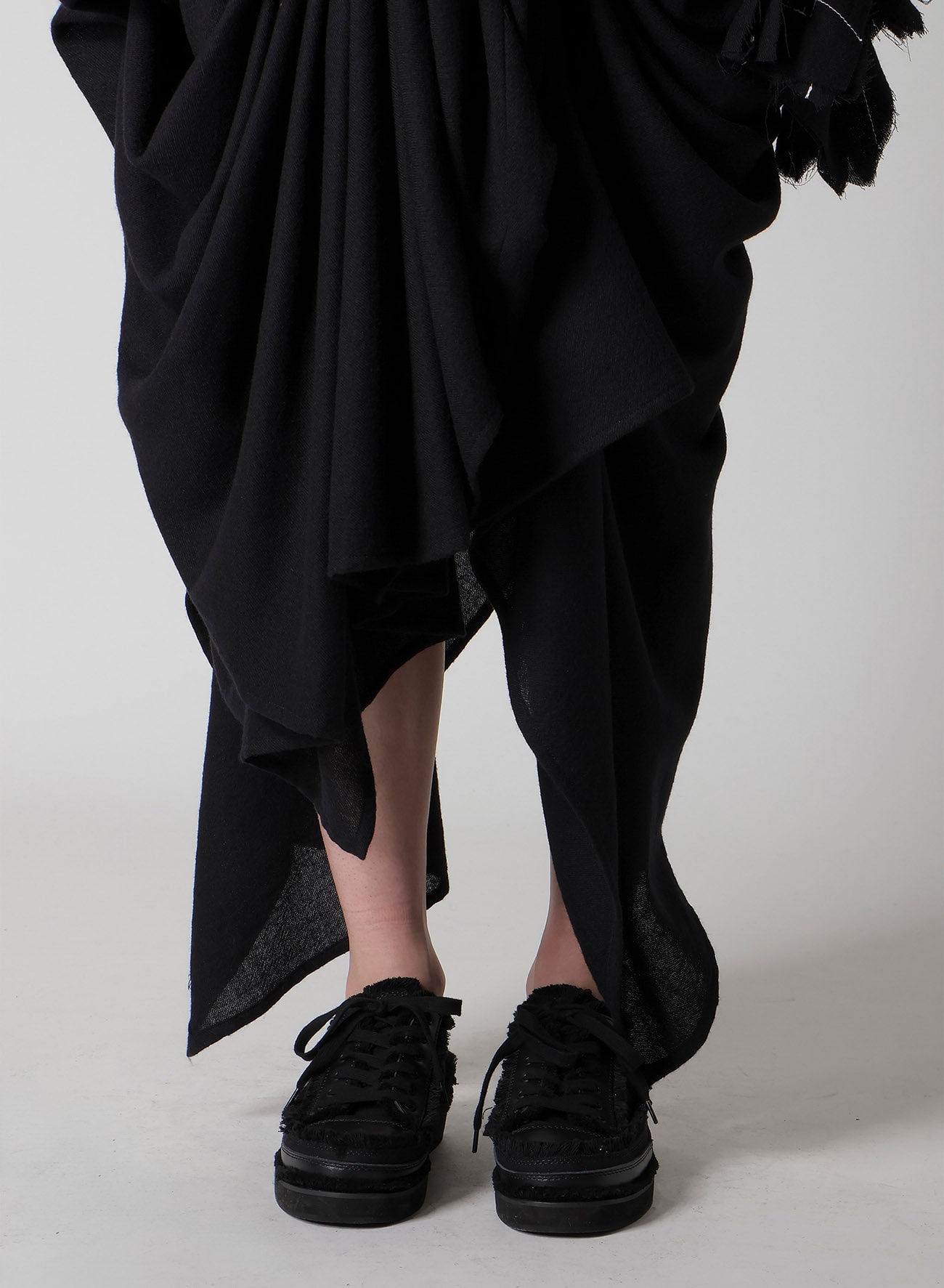 FLANNEL BOX D GATHERED SUSPENDER SKIRT