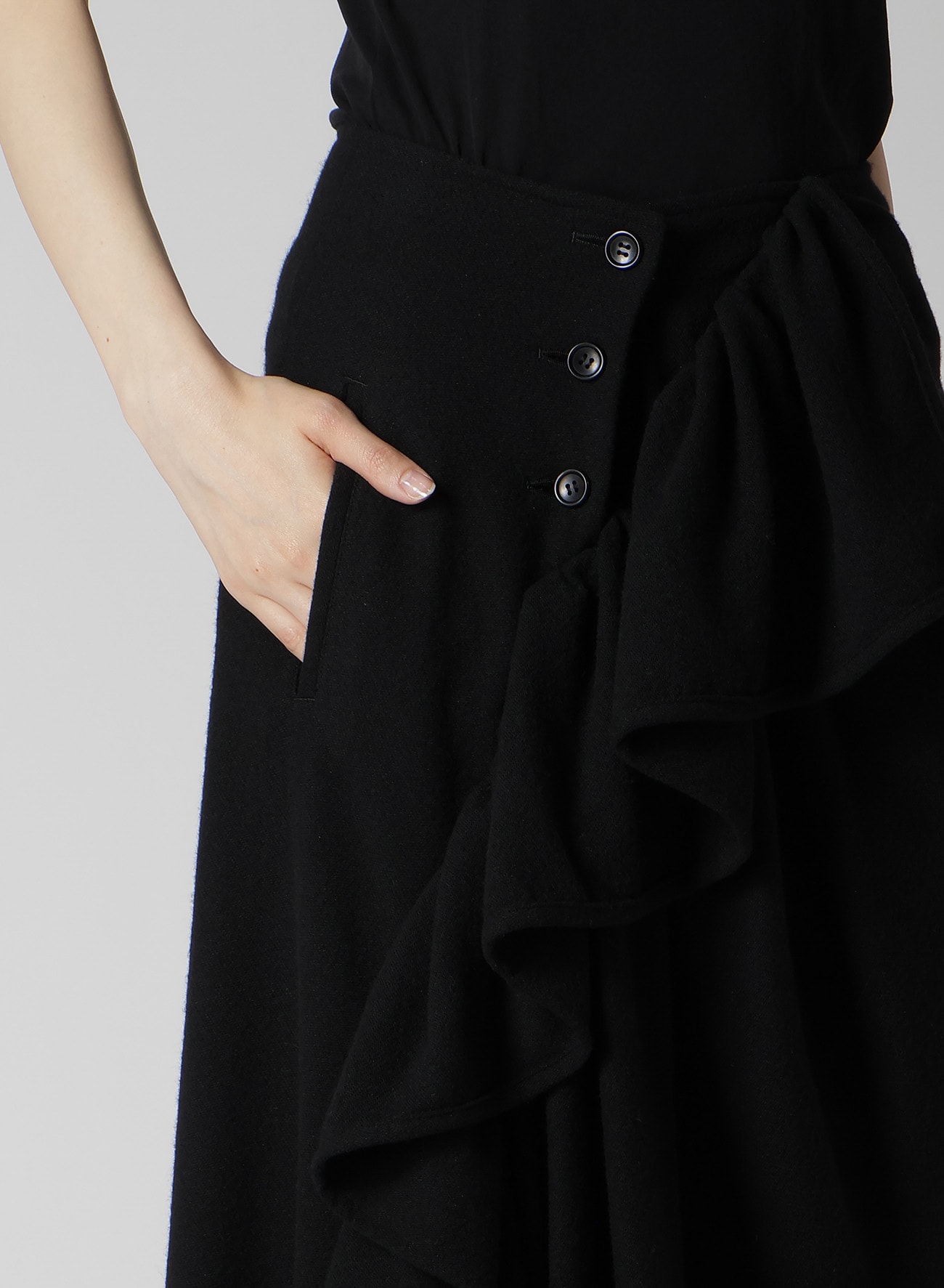 VINTAGE FLANNEL GATHERED SKIRT