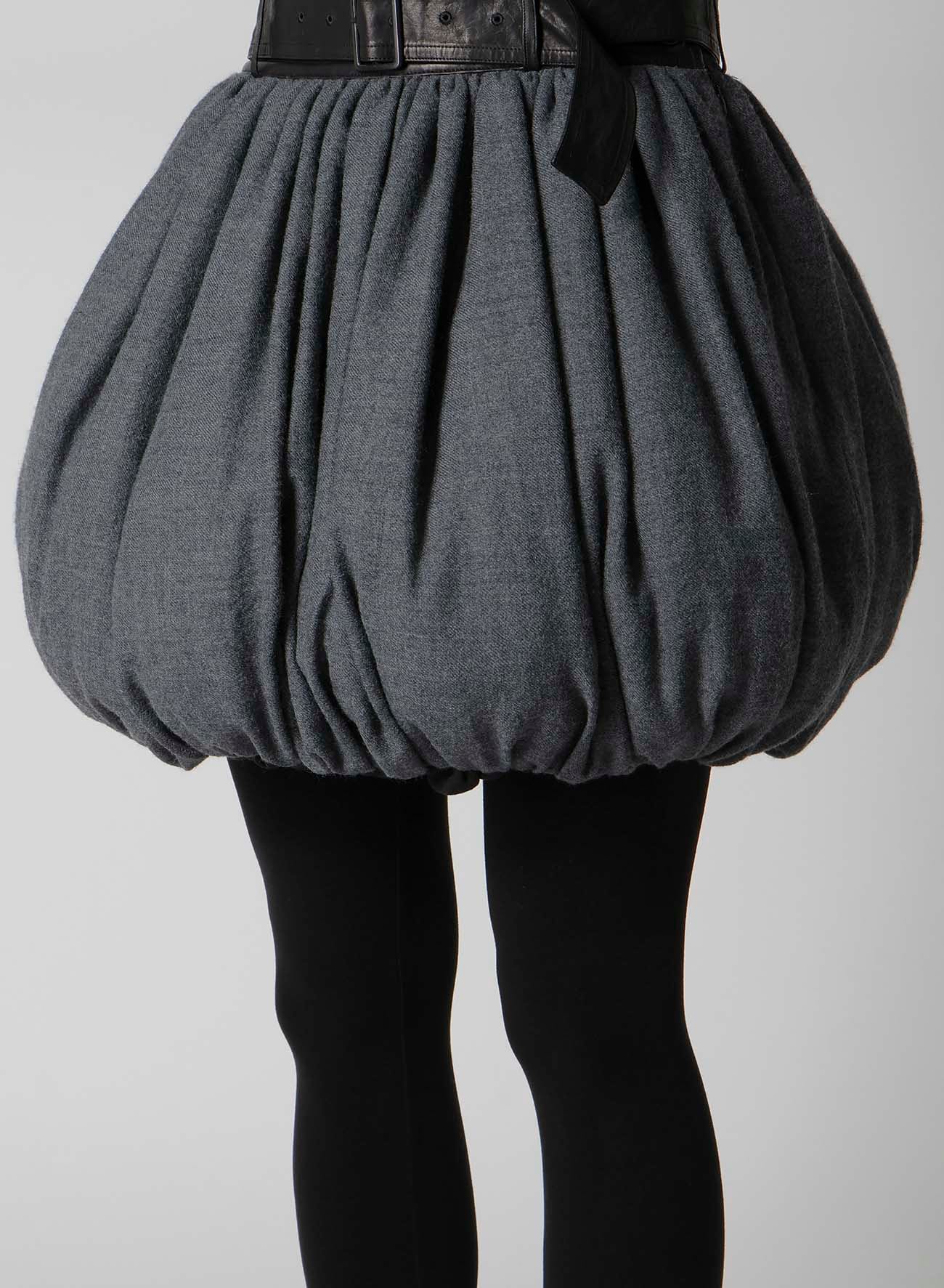 SOFT WOOL C FUWAFUWA PUMPKIN SKIRT