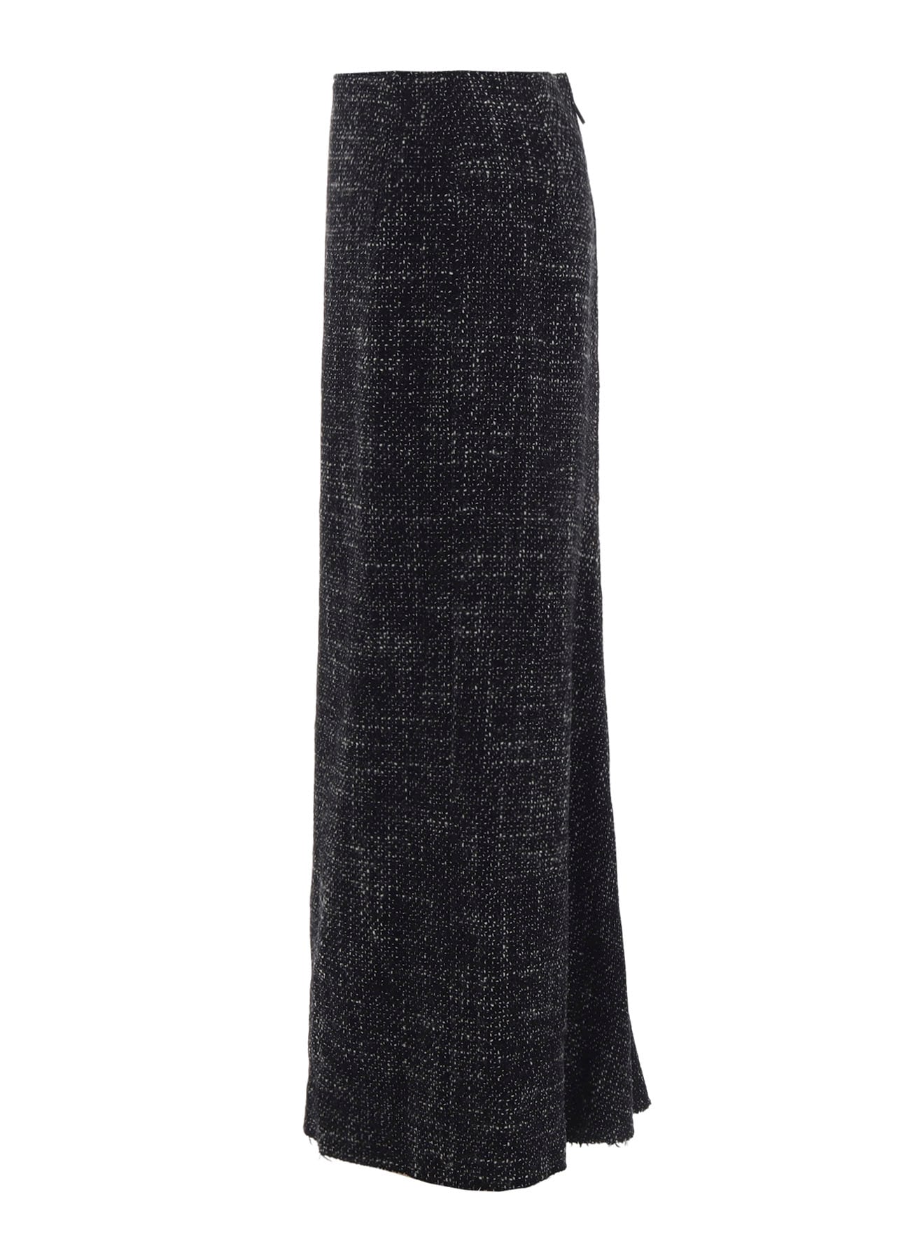 HANDMADE TWEED BACK ZIPPER SKIRT
