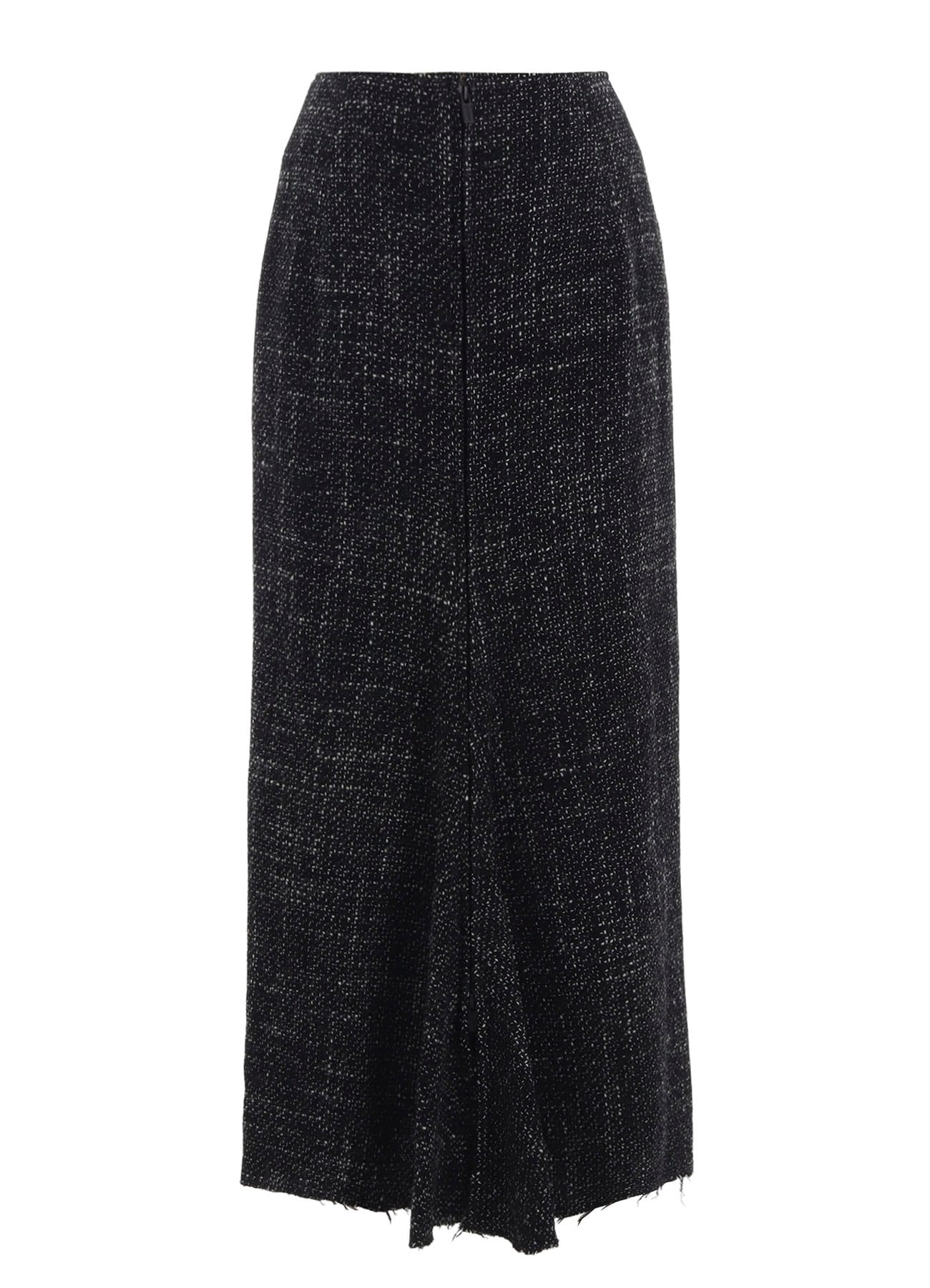 HANDMADE TWEED BACK ZIPPER SKIRT