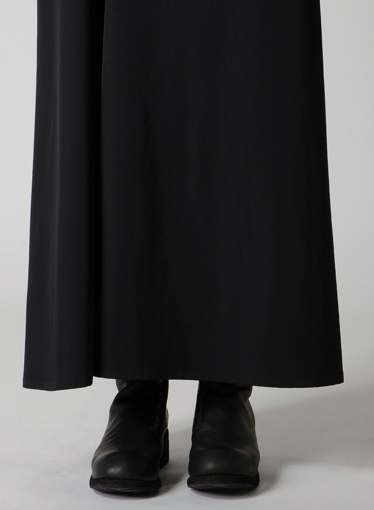 WOOL GABARDINE DIAGONAL CUTTING LONG SKIRT