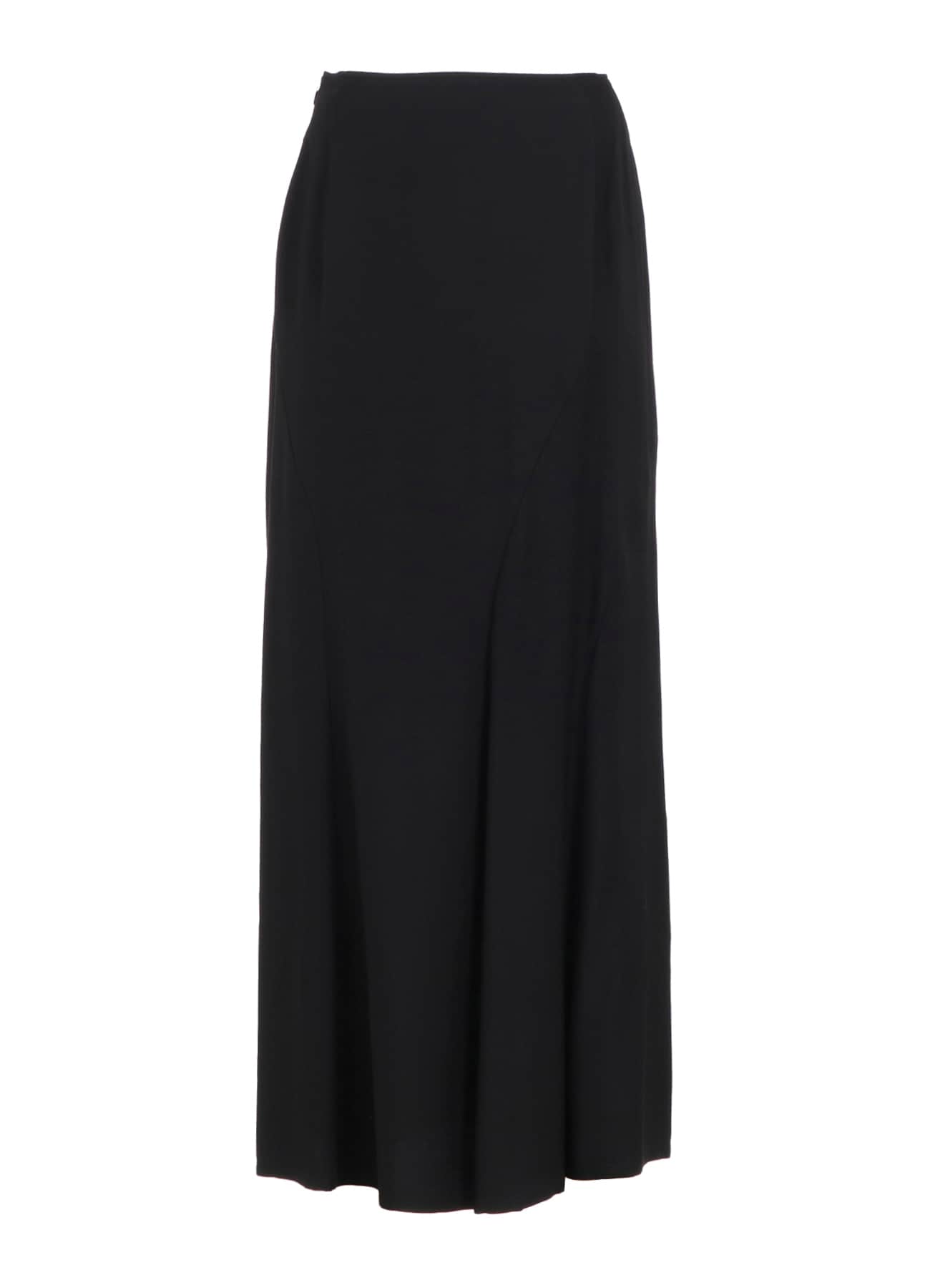 VISCOSE TWILL DIAGONAL CUTTING LONG SKIRT