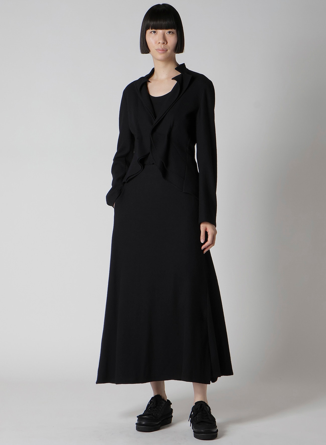 SOFT WOLLEN 1/14 B FOLDED DETAIL SKIRT