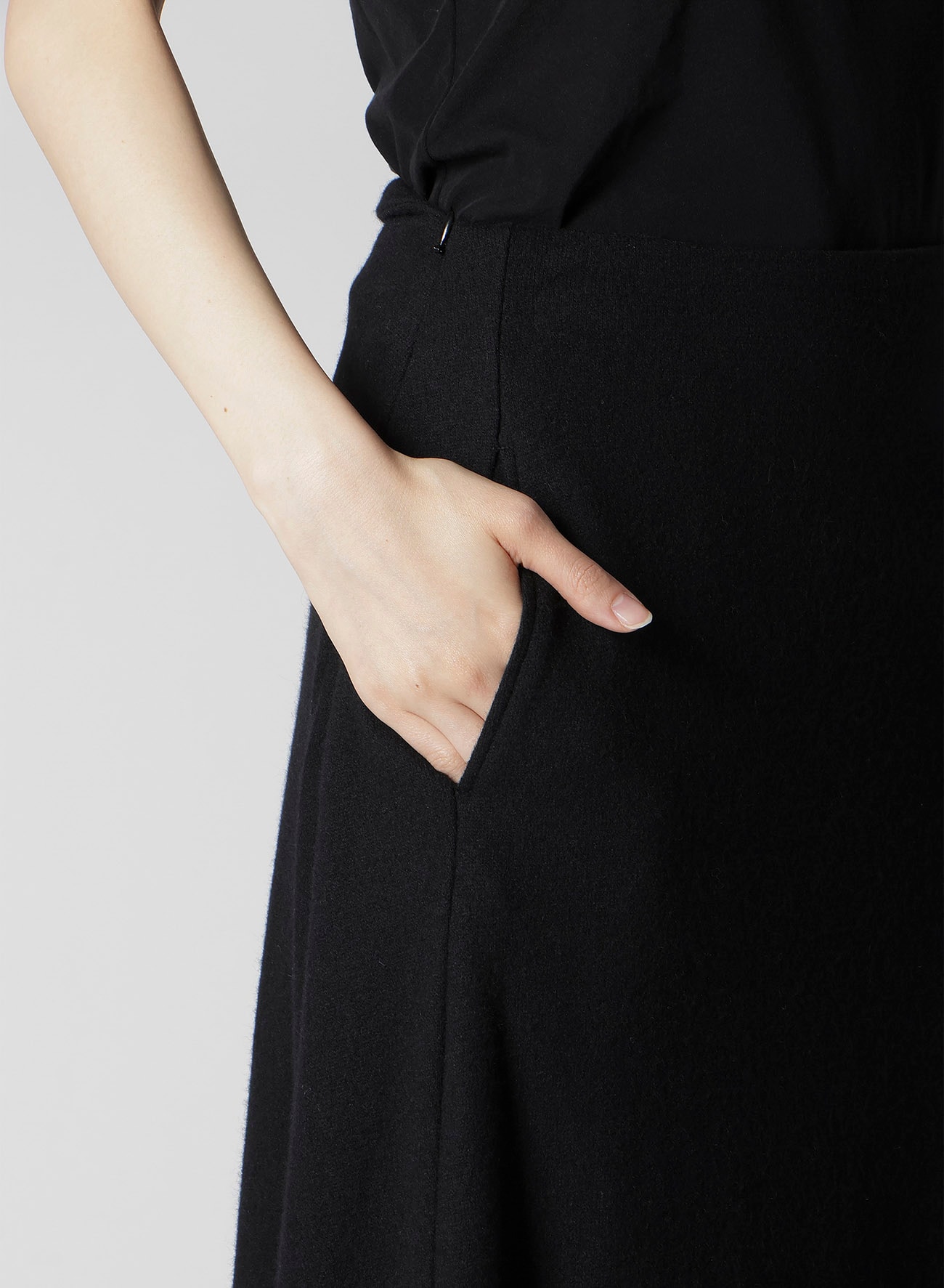 SOFT WOLLEN 1/14 B FOLDED DETAIL SKIRT