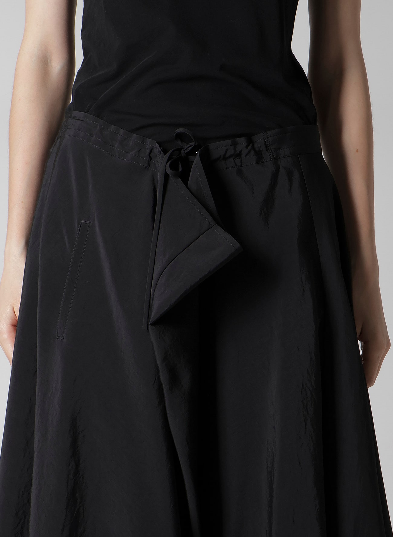 Ny/Si TAFFETA R GATHERED SKIRT