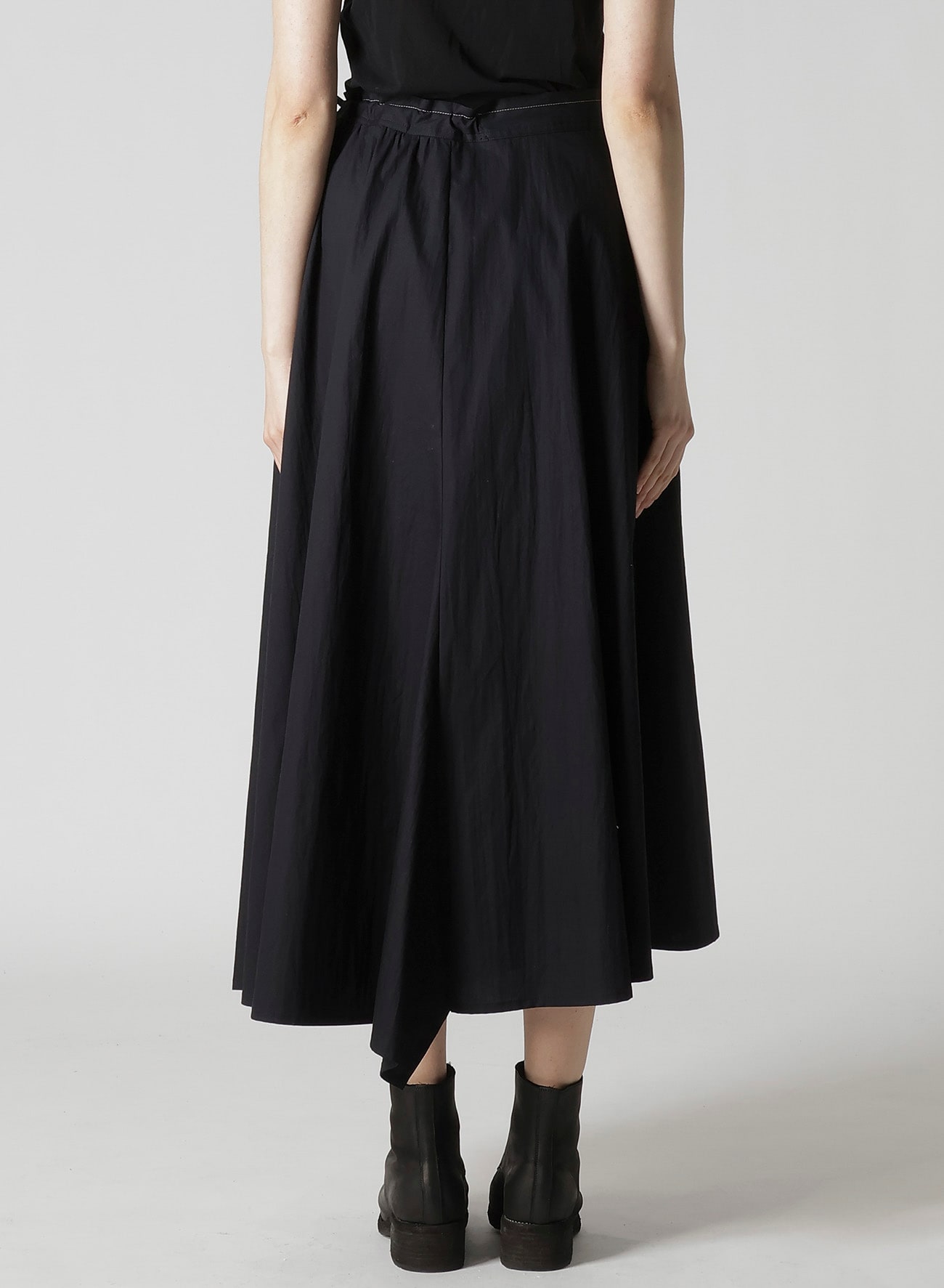 COTTON BROAD L GATHERED FLARE SKIRT