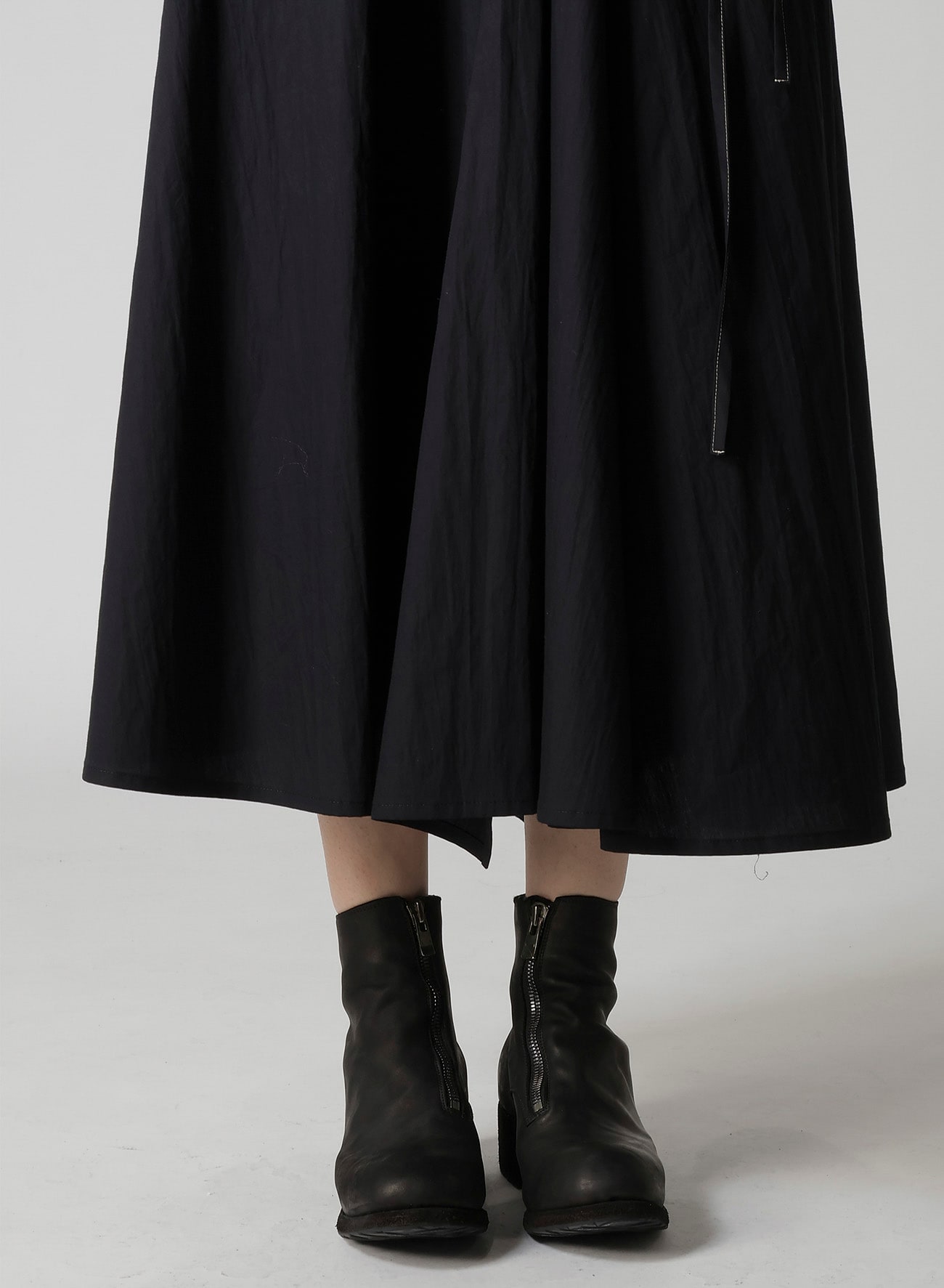 COTTON BROAD L GATHERED FLARE SKIRT