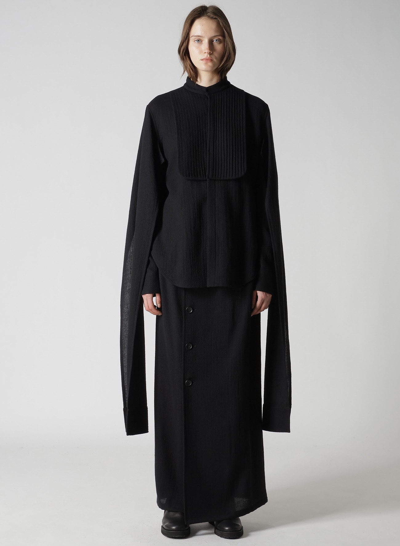 SOFT WOOL A HIGH WAIST SKIRT