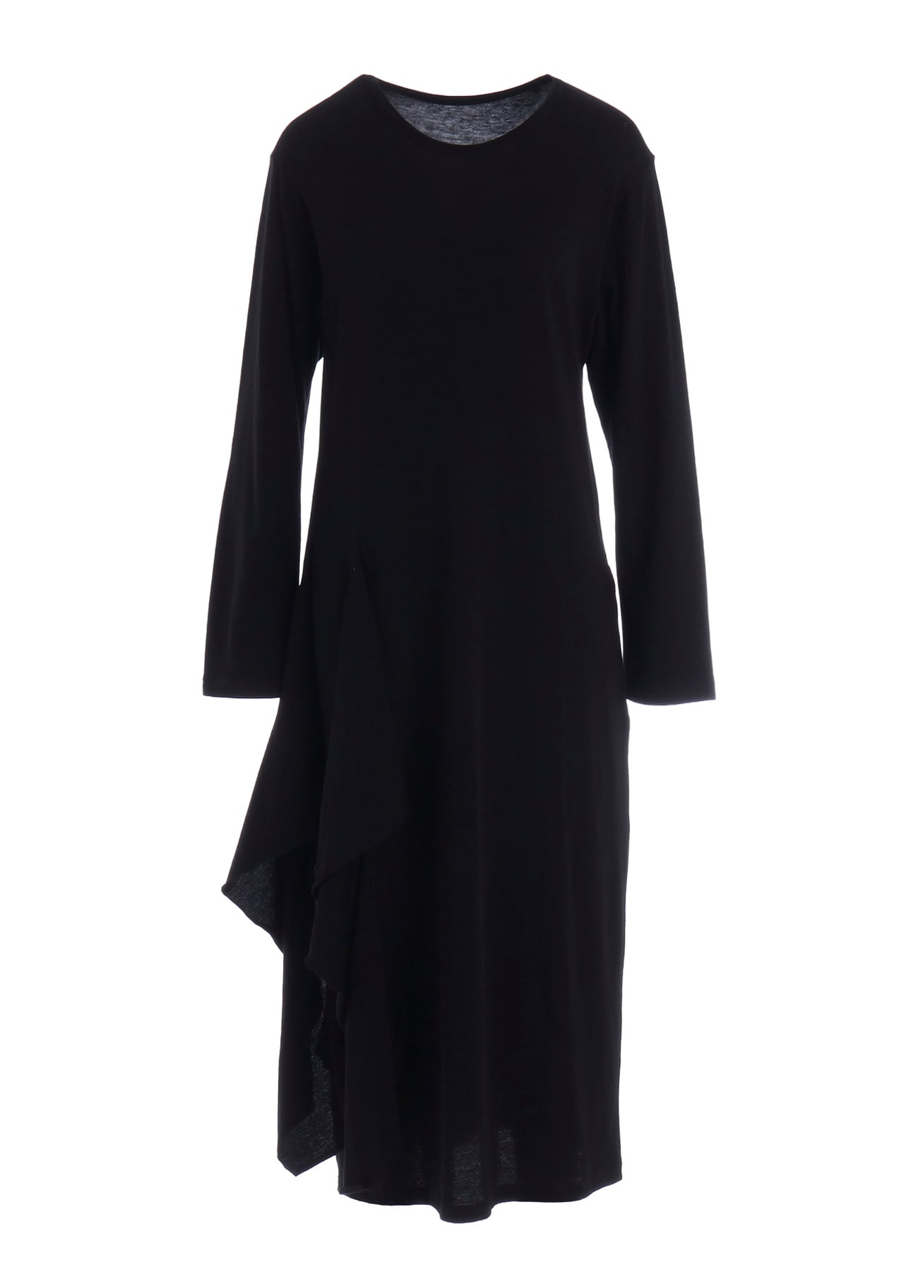 COTTON GAUZE DRAPED DRESS