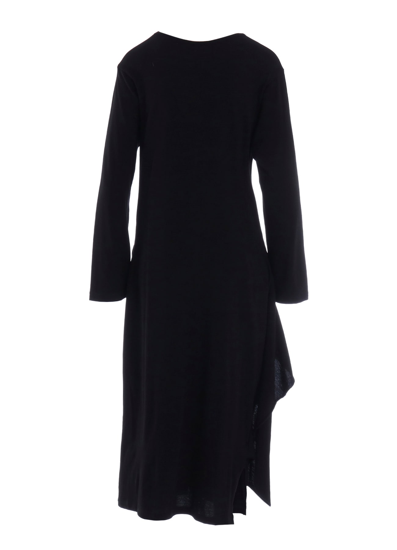 COTTON GAUZE DRAPED DRESS