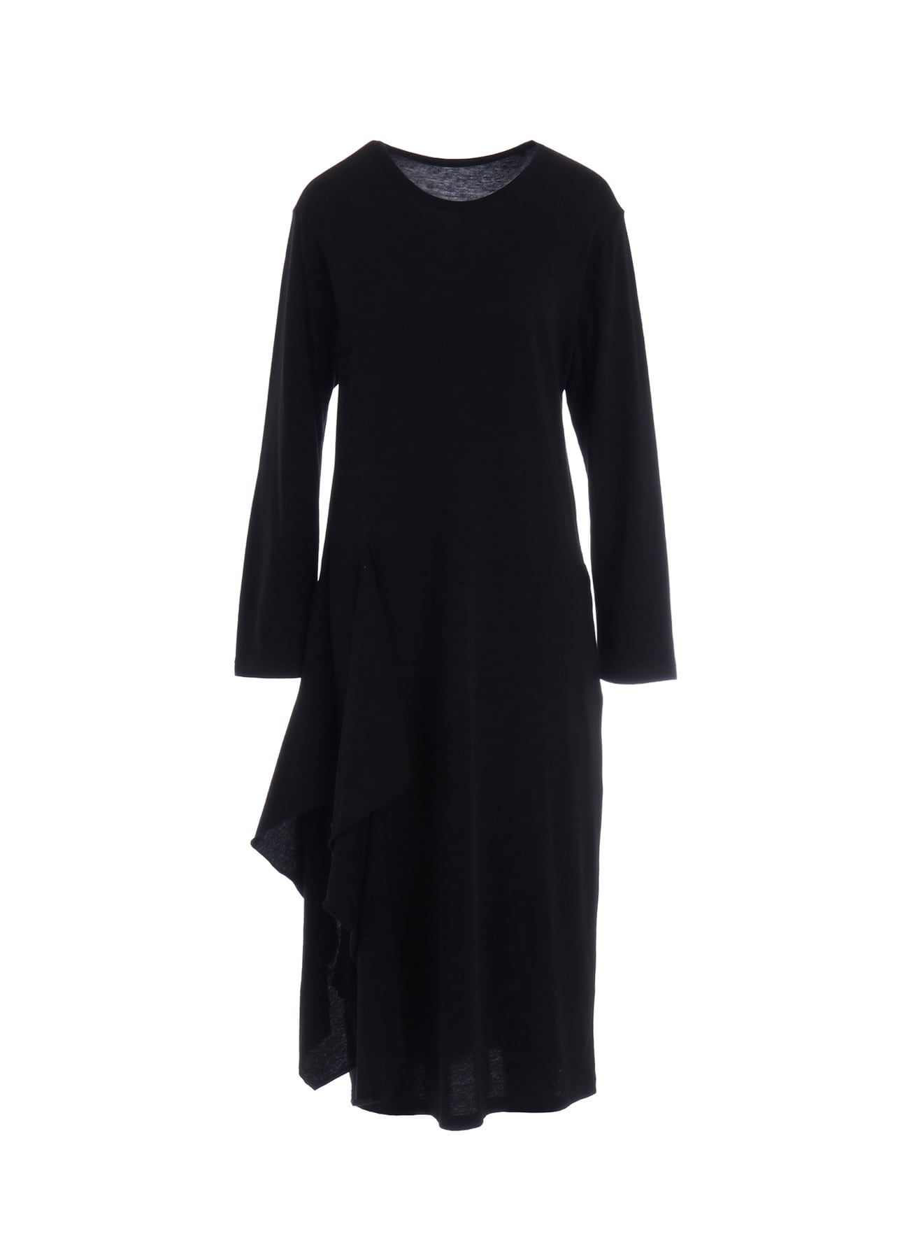 COTTON GAUZE DRAPED DRESS