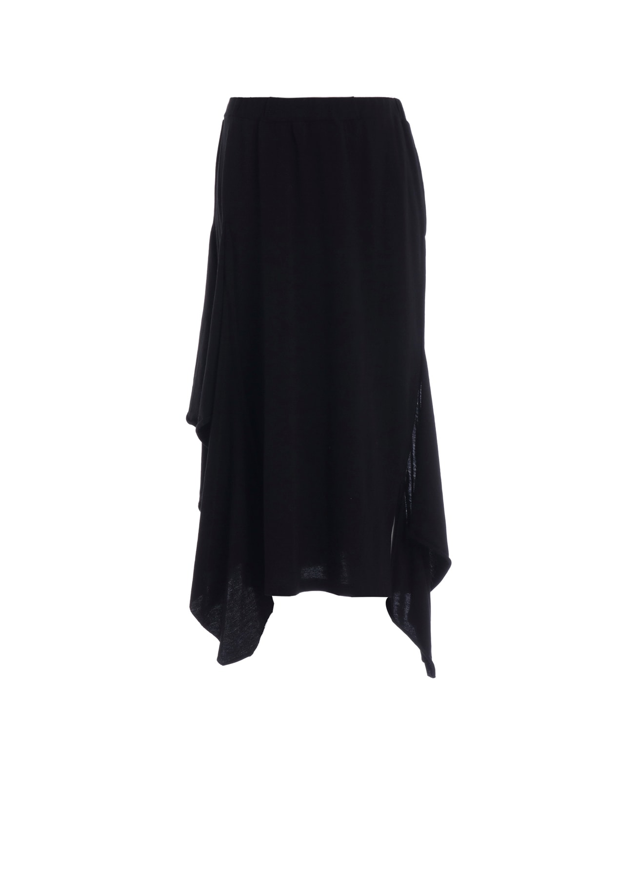 COTTON GAUZE DRAPED SKIRT