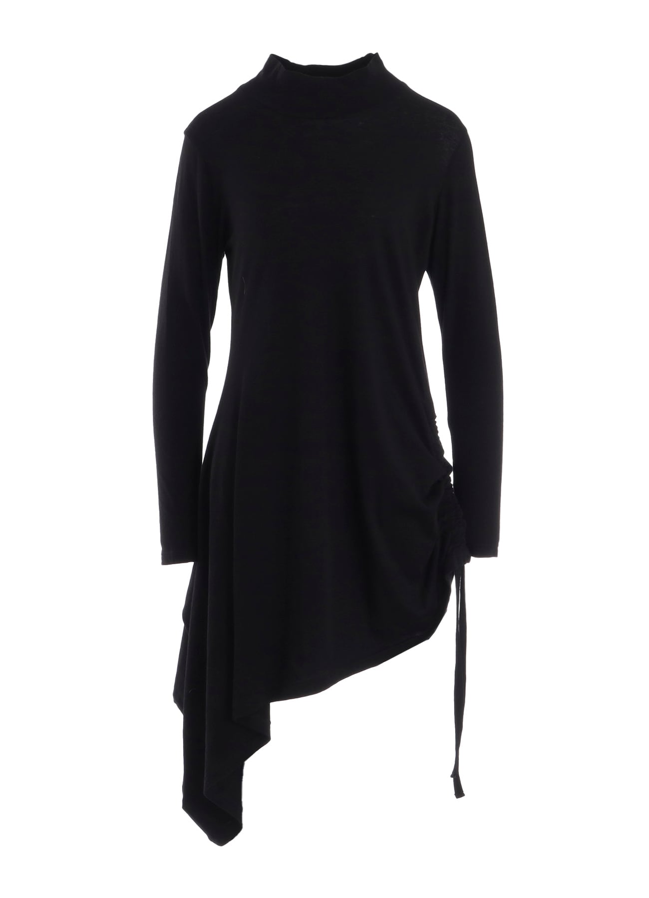 C ANGORA CASHMERE SINGLE JERSEY L GATHERED HIGH NECK PO