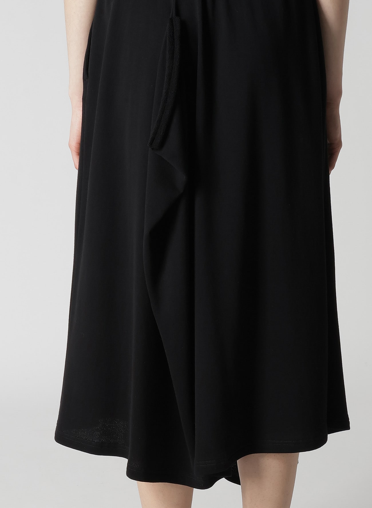 HIGH TWISTED GAUZE TERRY TUCKED SKIRT