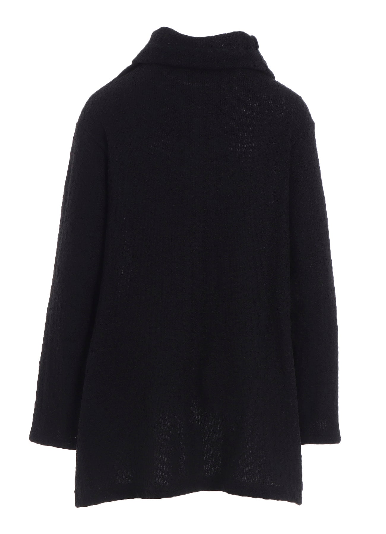 CRUSHED GLEN CHECK HIGH NECK CARDIGAN