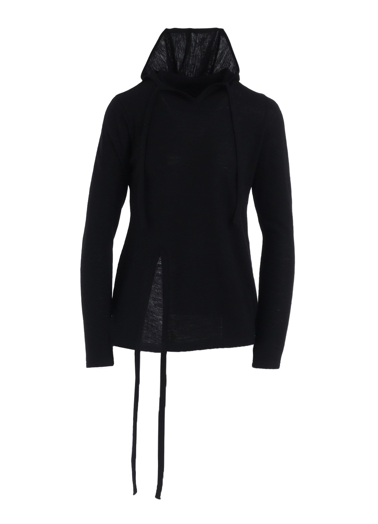 WOOL LIGHT MILLING SINGLE STRAP HOODIE PO