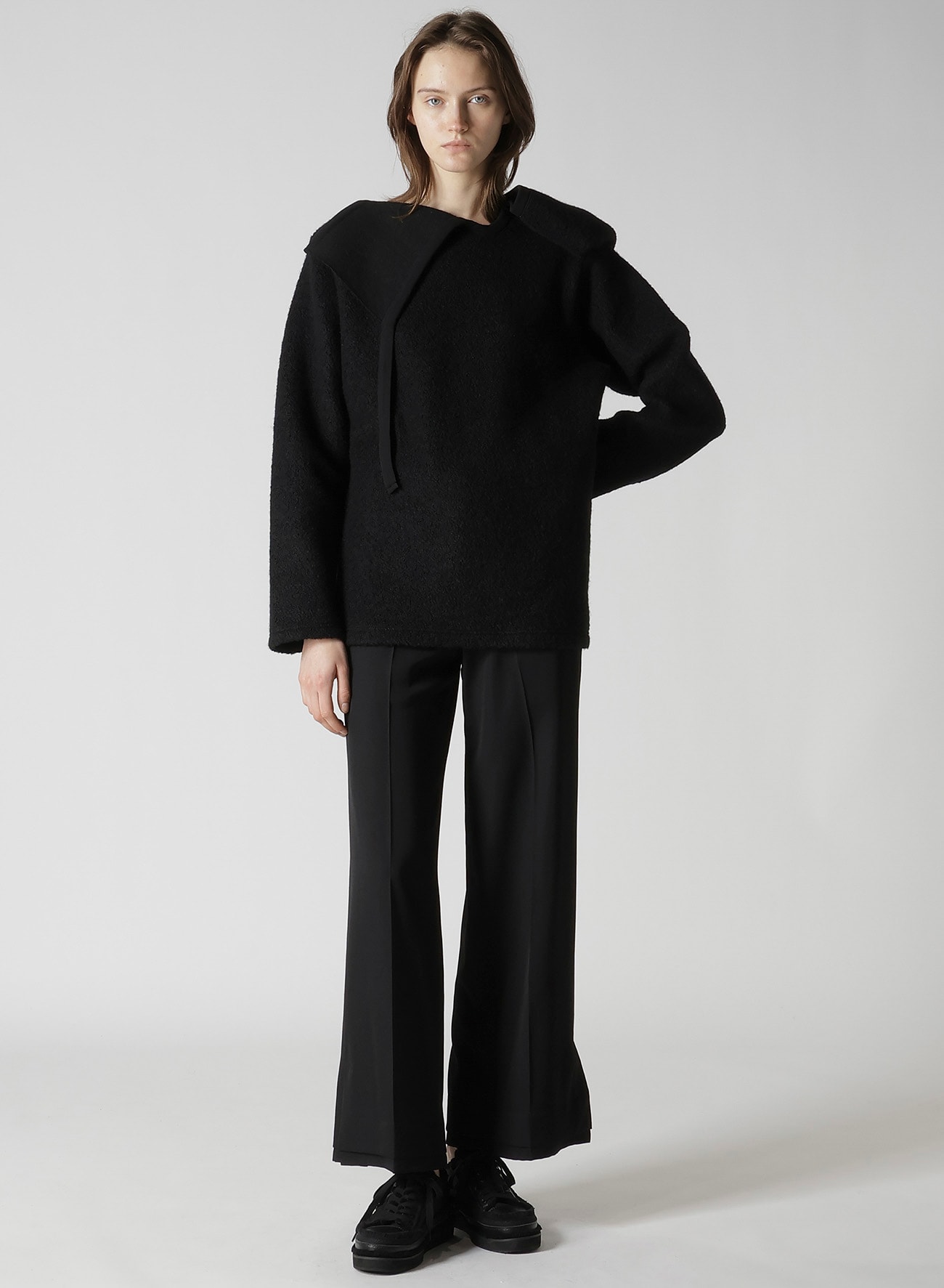 WOOL SHEEP PILE HOODIE PO