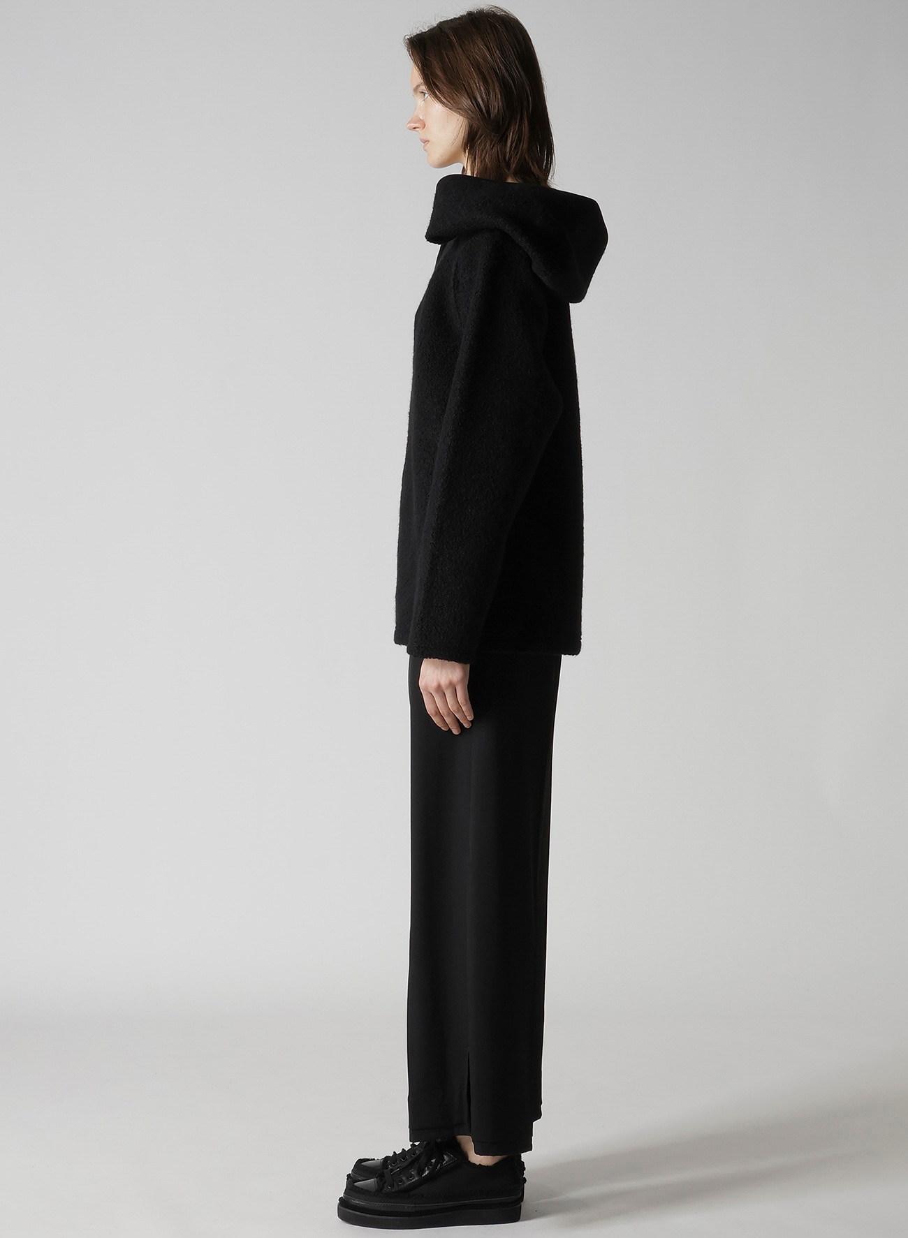 WOOL SHEEP PILE HOODIE PO