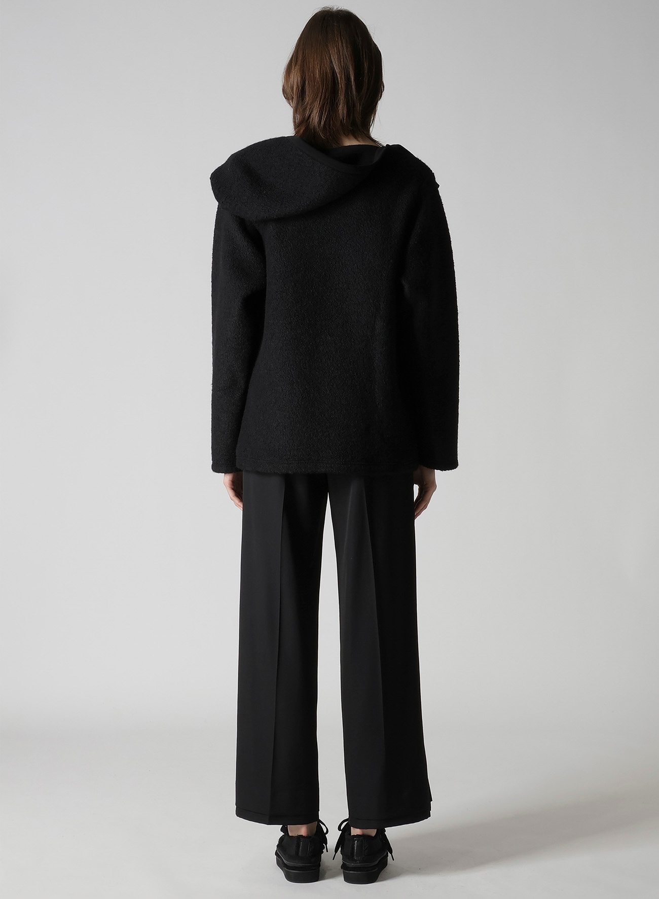 WOOL SHEEP PILE HOODIE PO