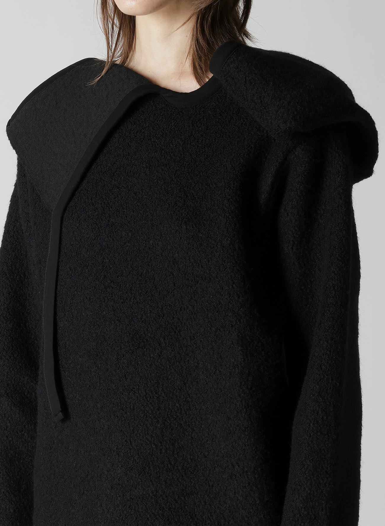 WOOL SHEEP PILE HOODIE PO