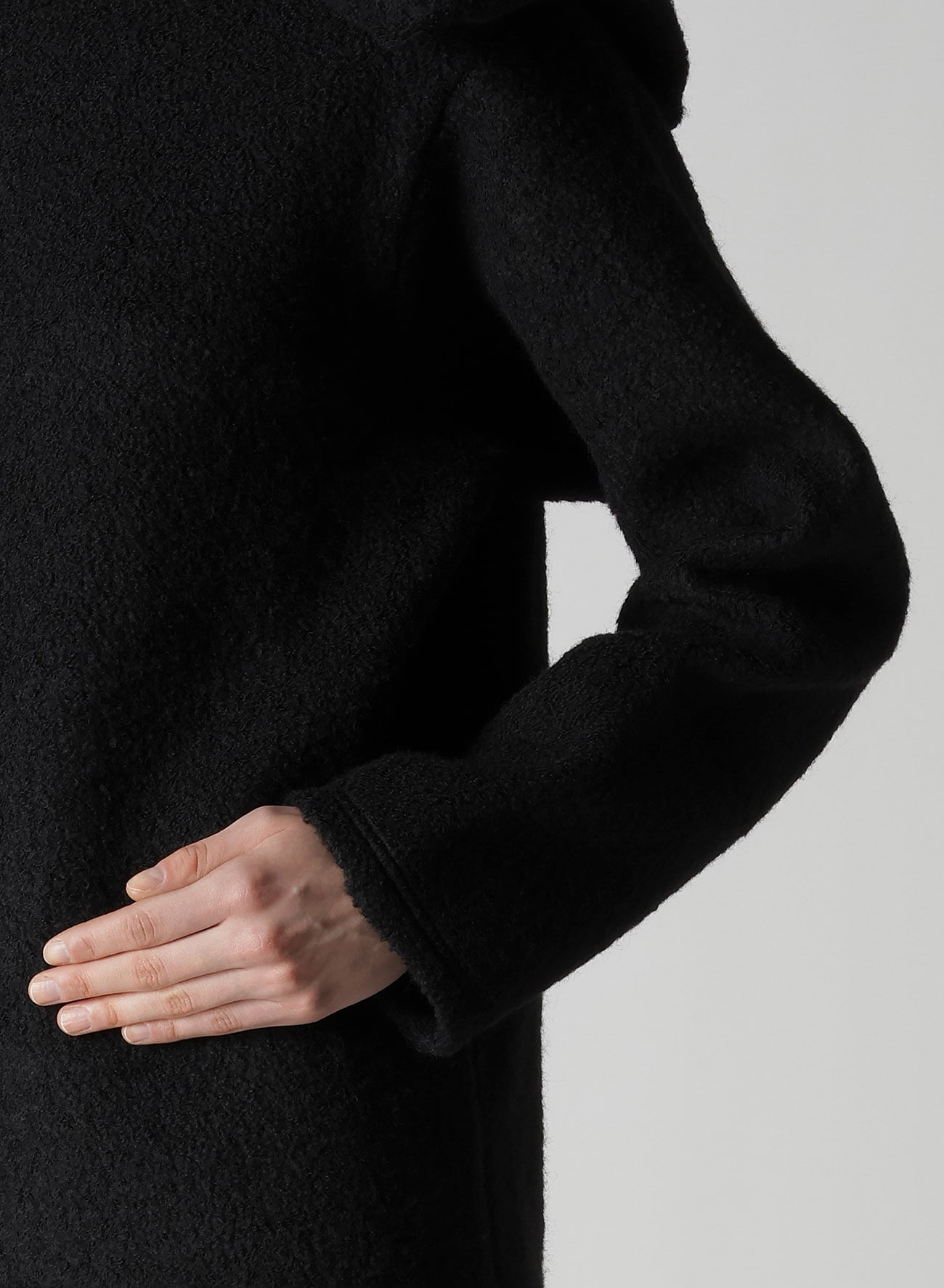 WOOL SHEEP PILE HOODIE PO
