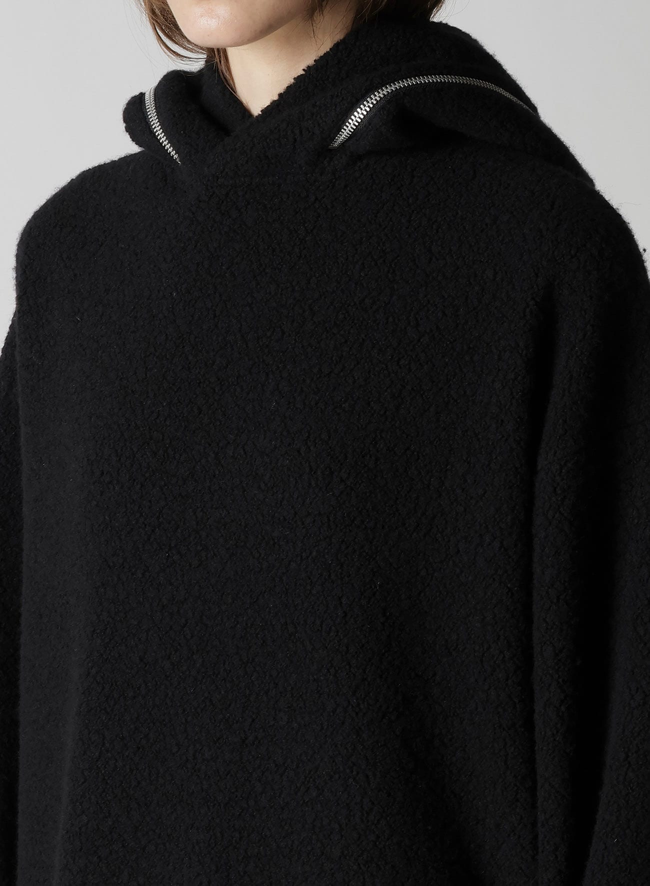 SHEEP PILE ZIP HOOD PO