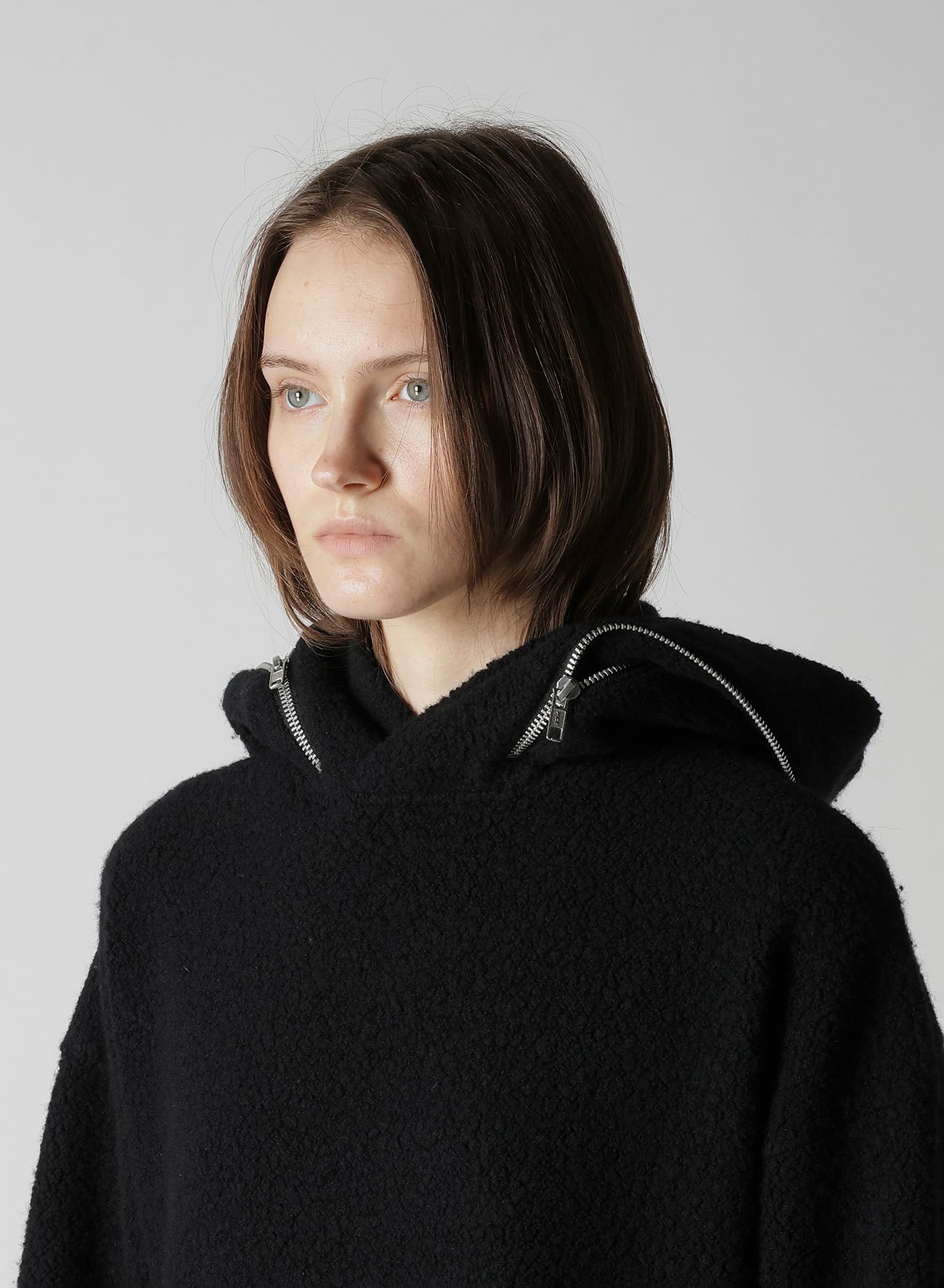 SHEEP PILE ZIP HOOD PO