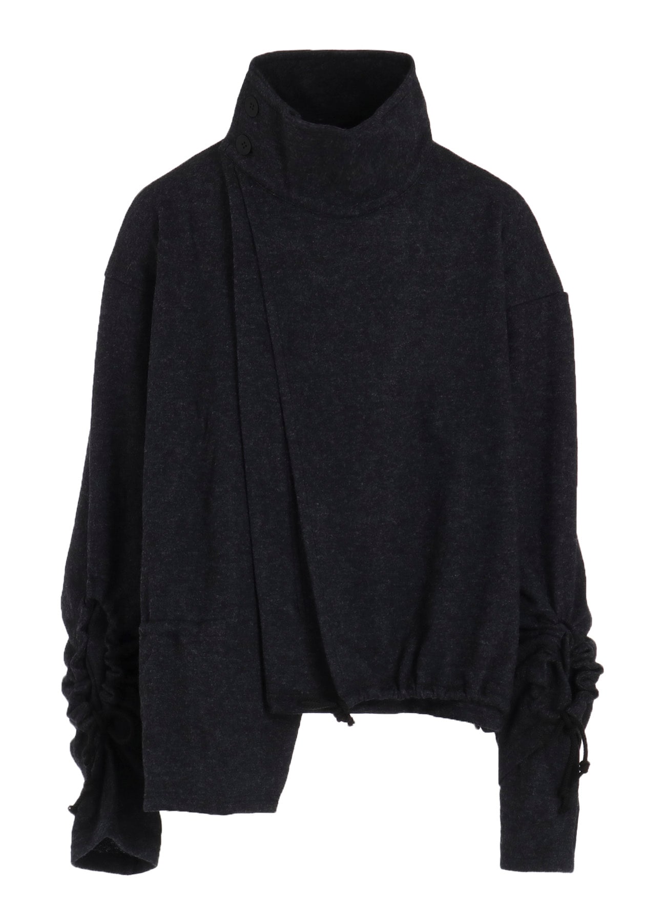 WOOLEN SINGLE JERSEY GATHERED PO A