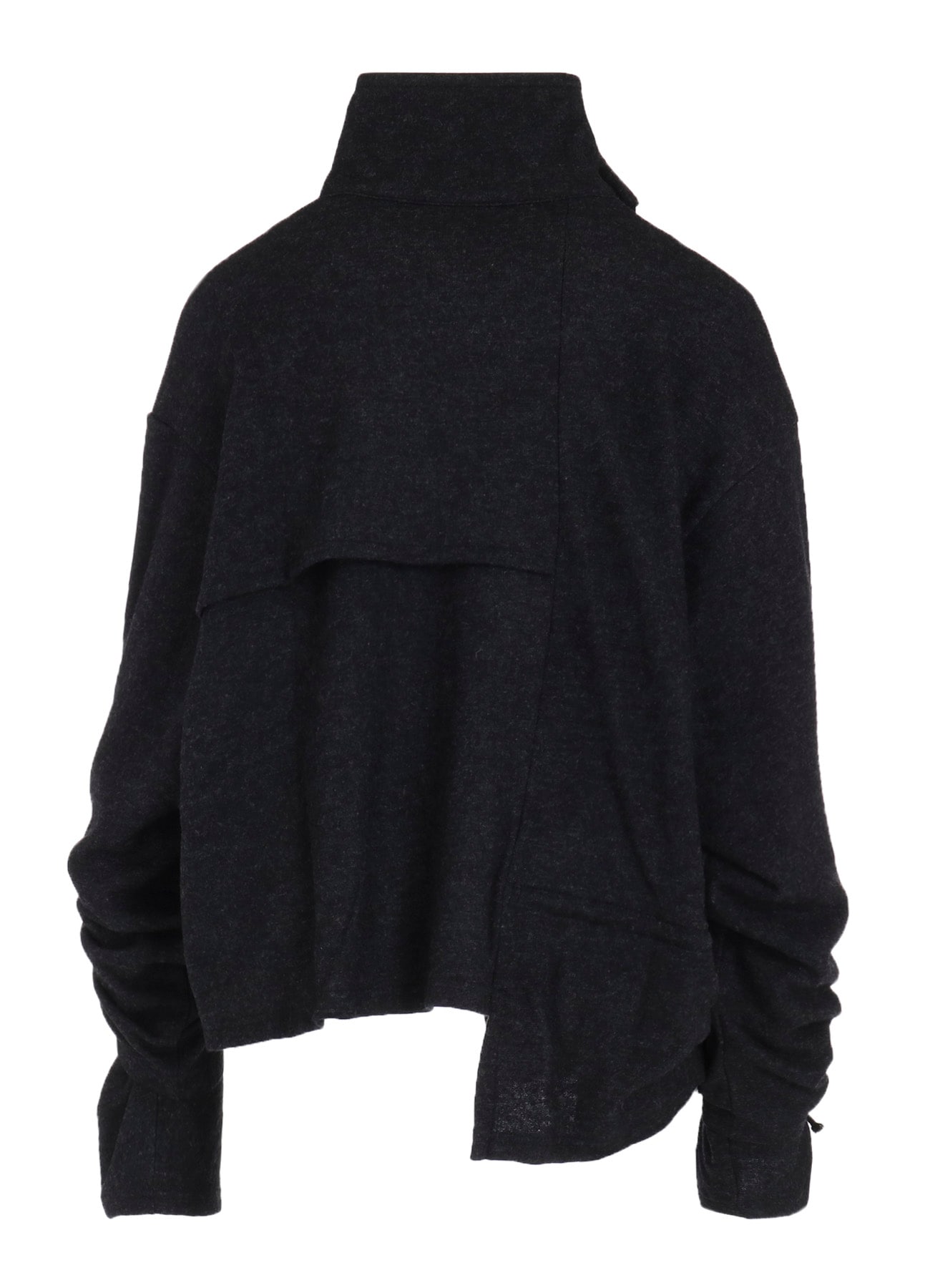 WOOLEN SINGLE JERSEY GATHERED PO A