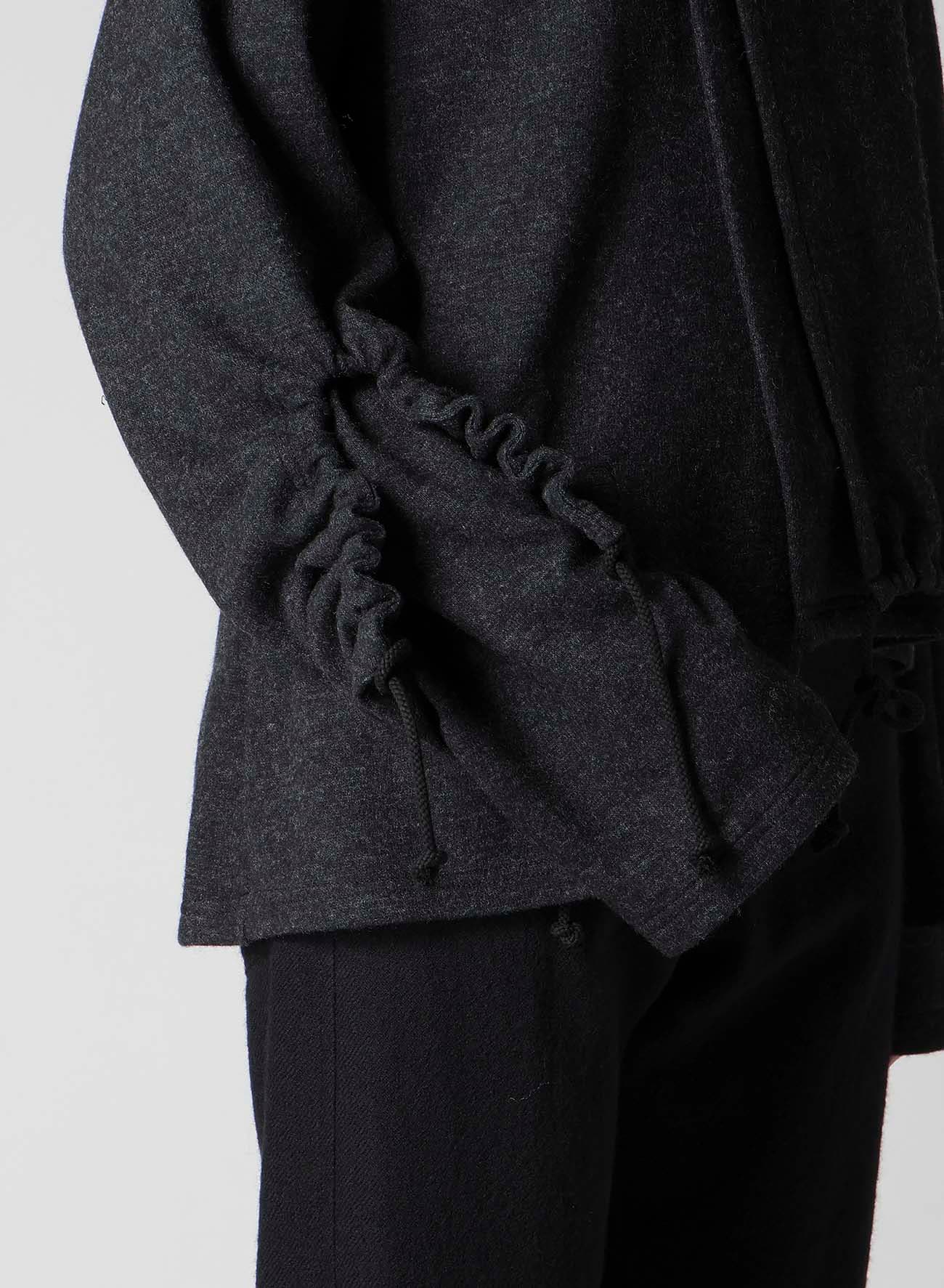 WOOLEN SINGLE JERSEY GATHERED PO A