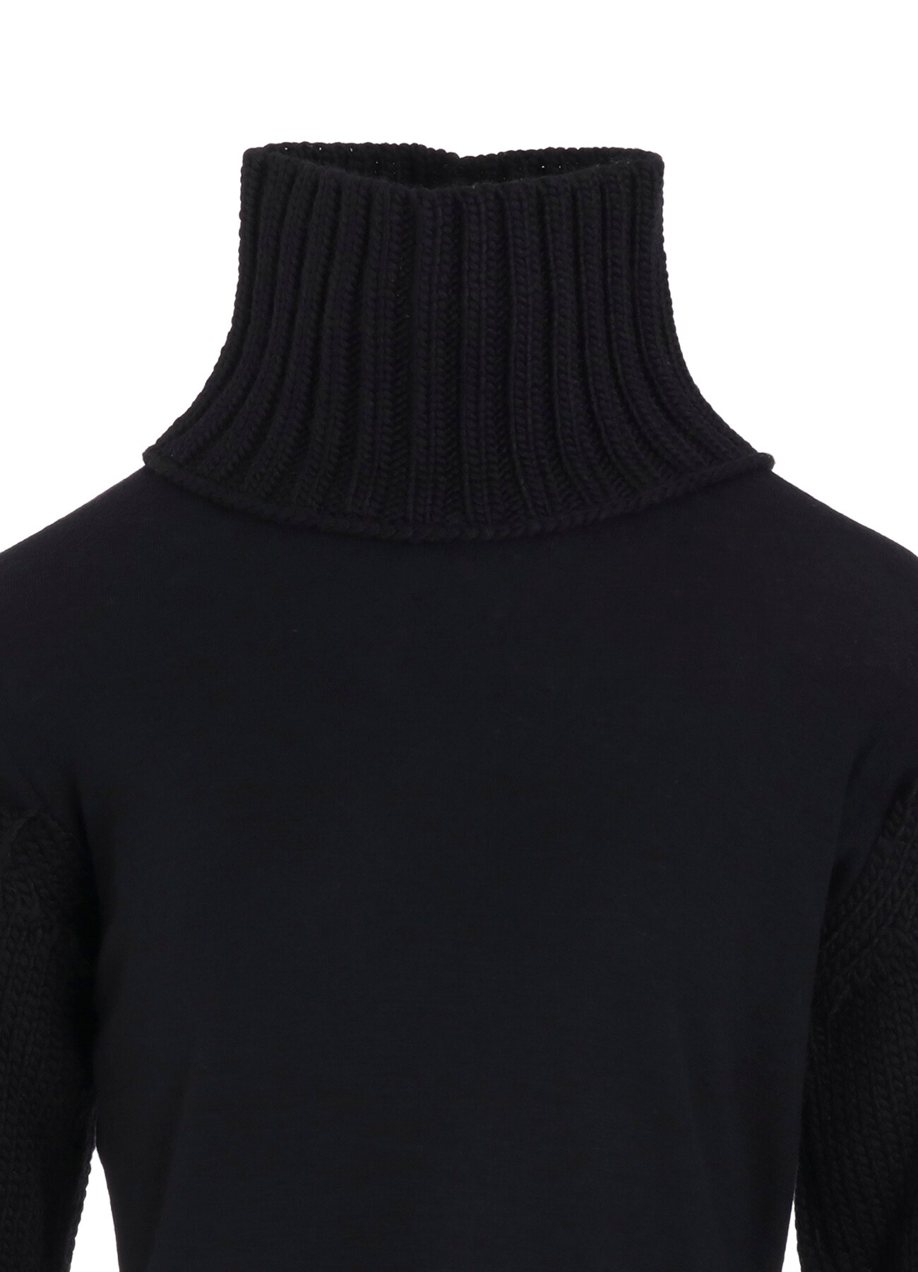 WOOL INTERLOCK SNOW PATTERN HIGH NECK PO