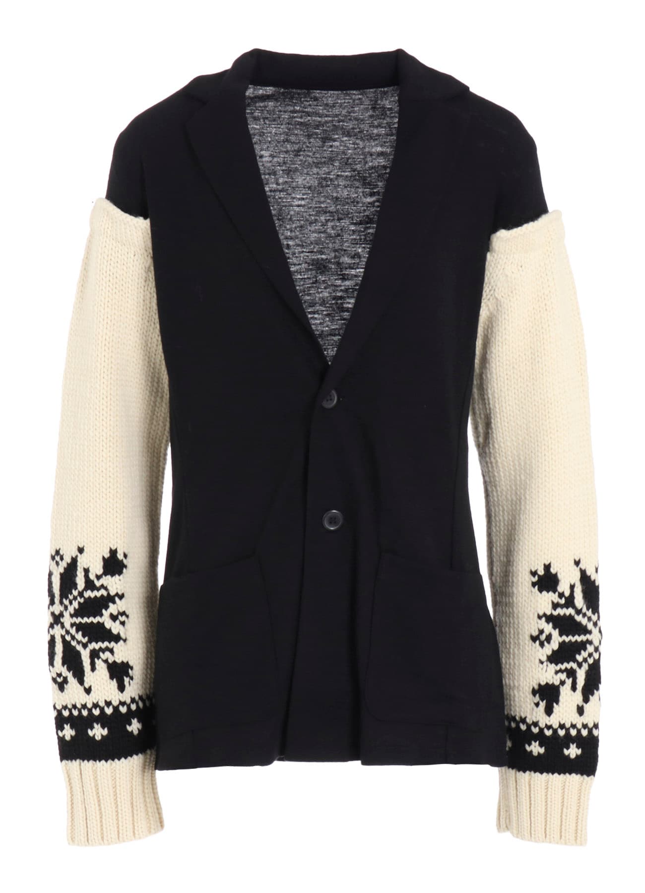 WOOL INTERLOCK SNOW PATTERN JACKET