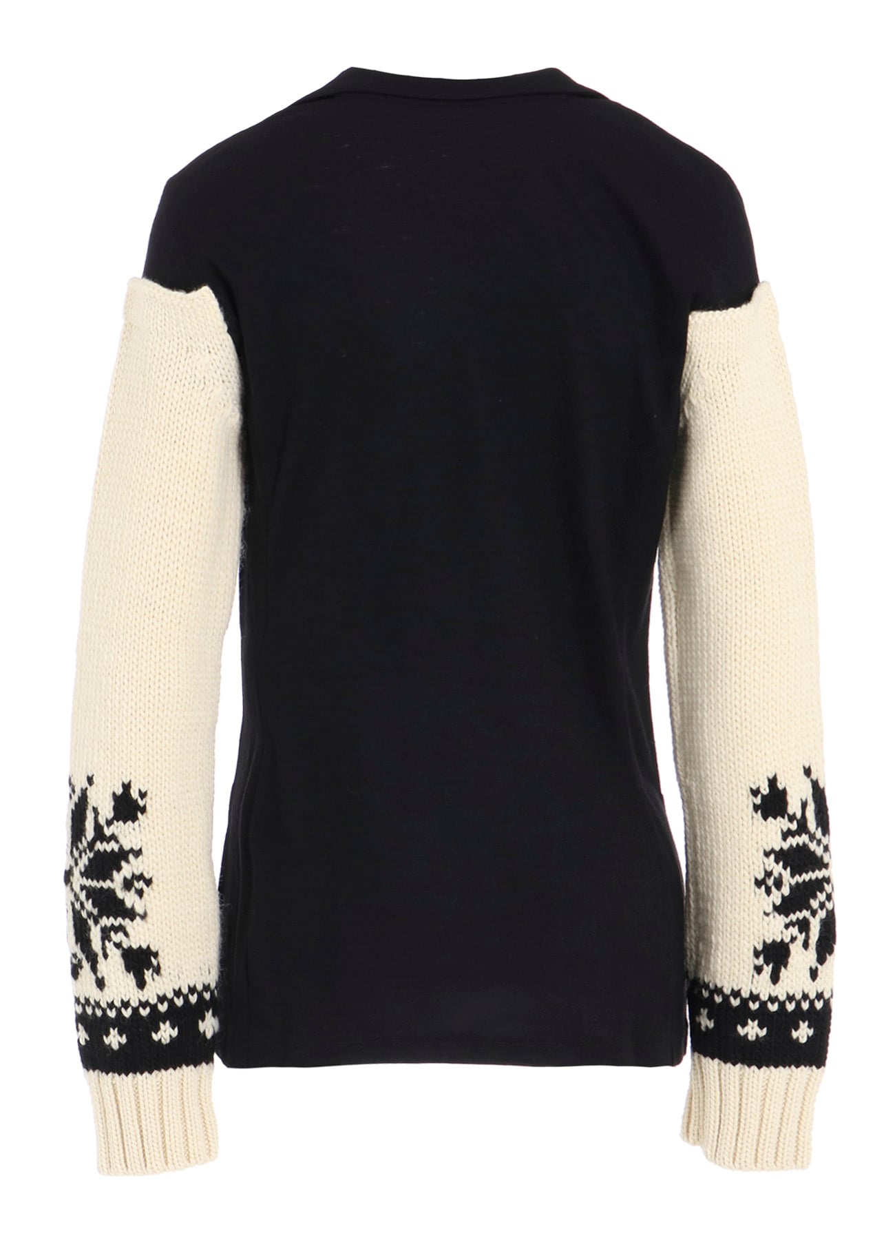 WOOL INTERLOCK SNOW PATTERN JACKET