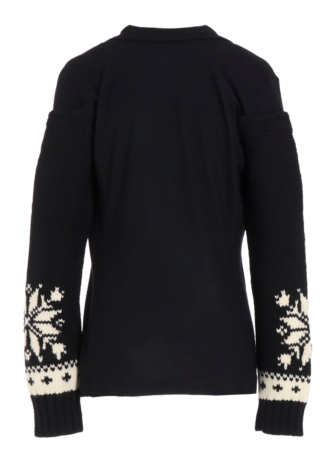 WOOL INTERLOCK SNOW PATTERN JACKET