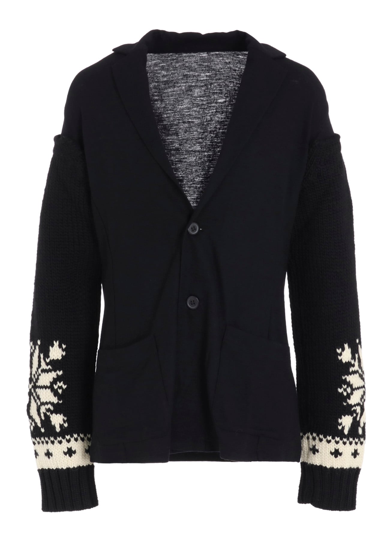 WOOL INTERLOCK SNOW PATTERN JACKET