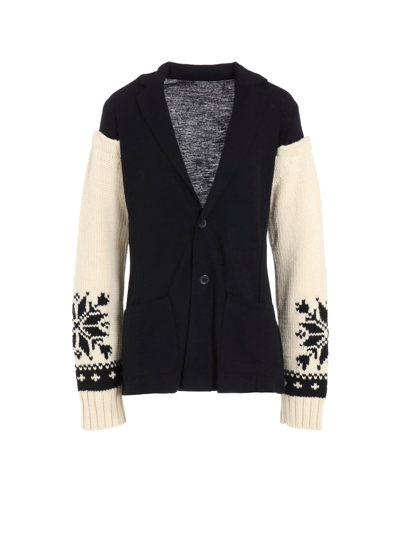WOOL INTERLOCK SNOW PATTERN JACKET