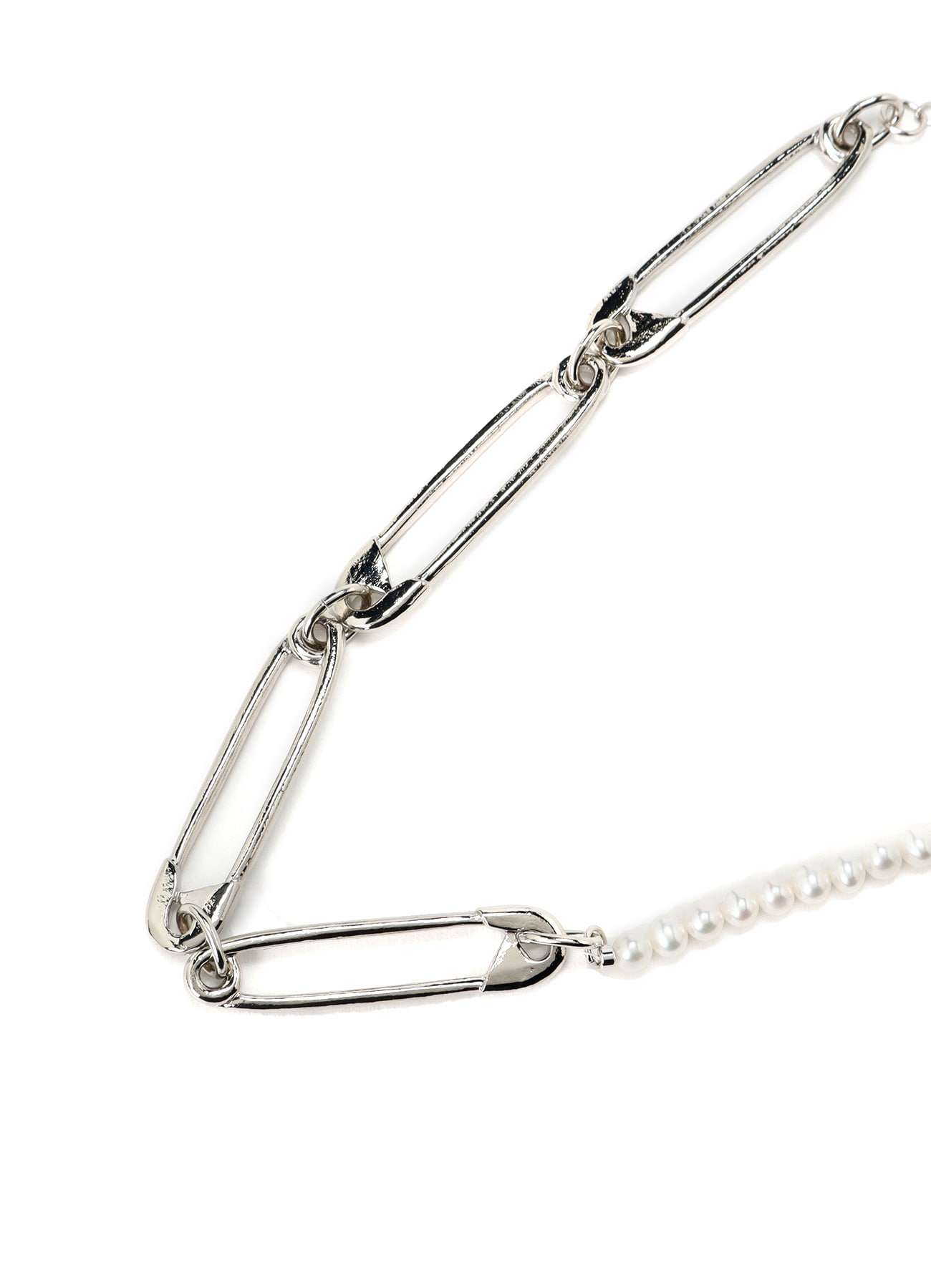 PEARL/BRASS B PEARL PIN CHOKER